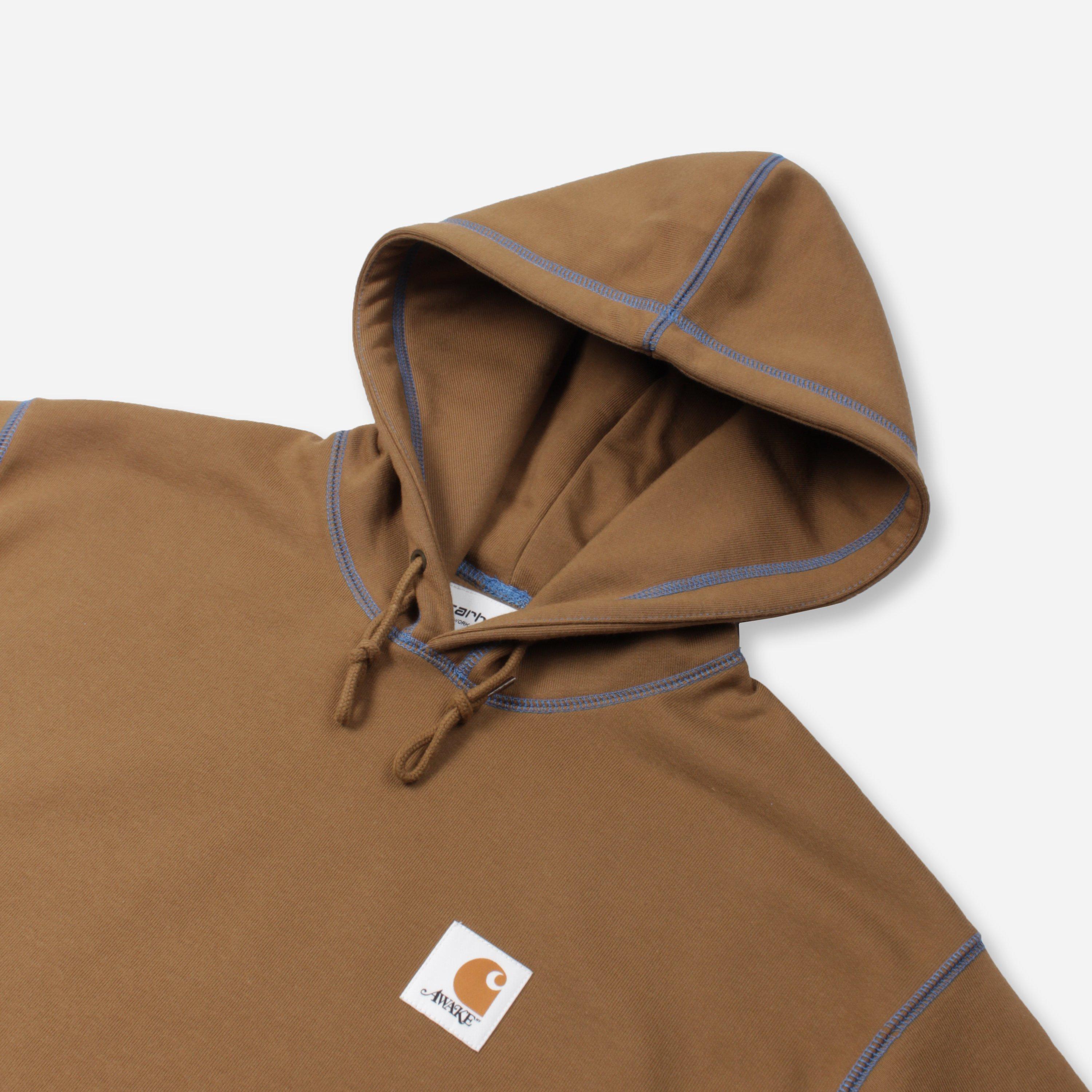 AWAKE NY Cotton X Carhartt Wip Hoodie in Brown for Men | Lyst