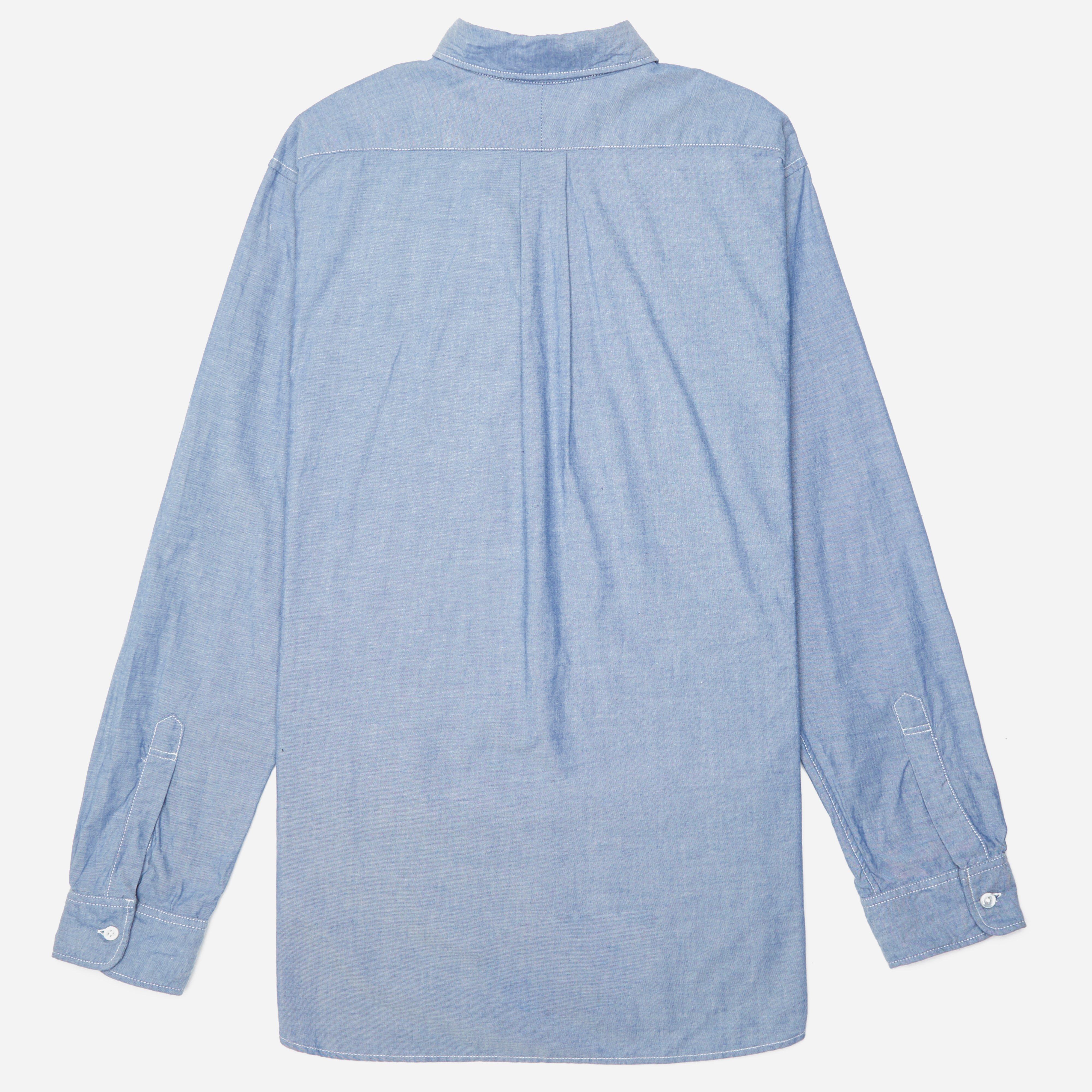 Lyst - Engineered Garments 19th Century Bd Shirt - Cotton Chambray in ...