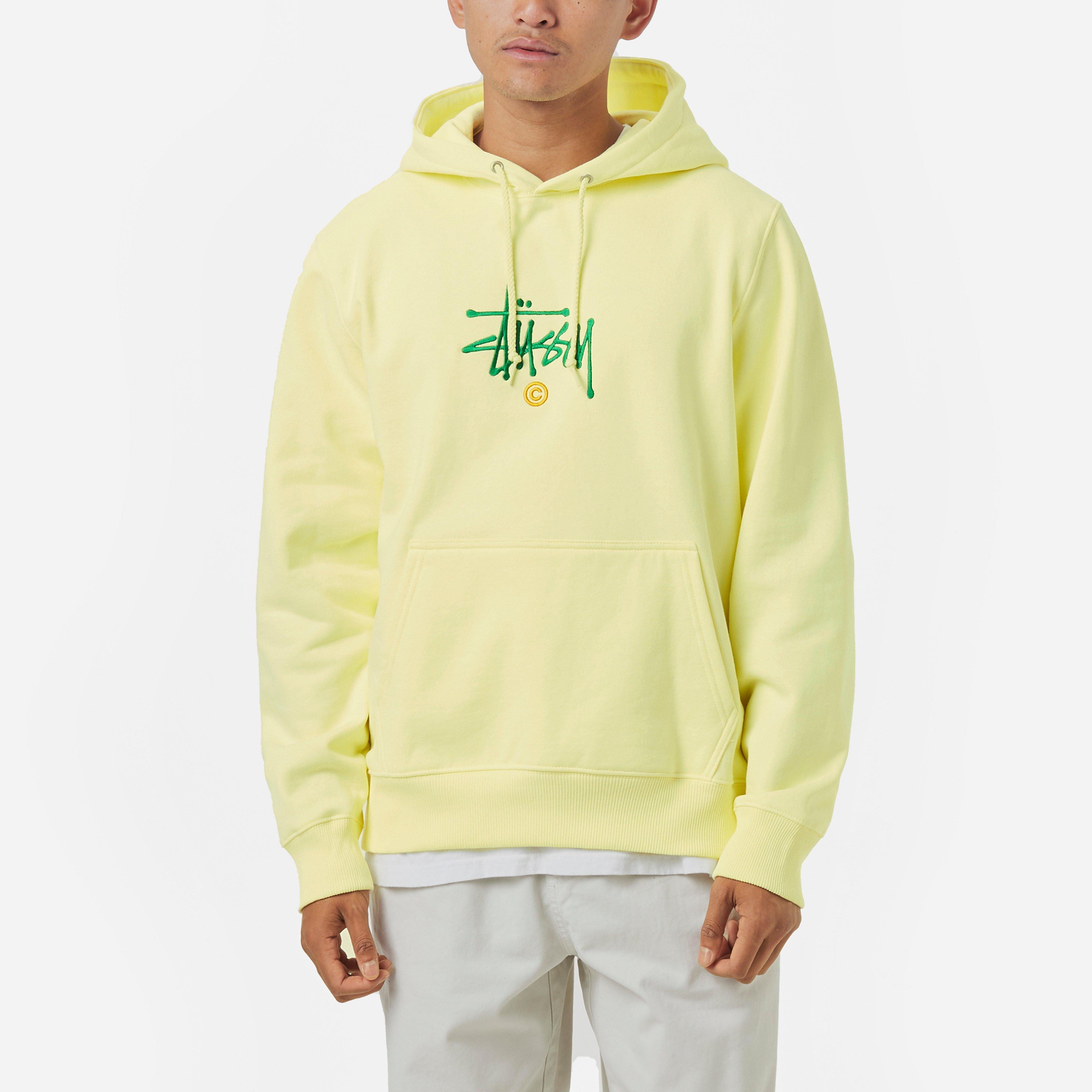 stussy yellow hoodie
