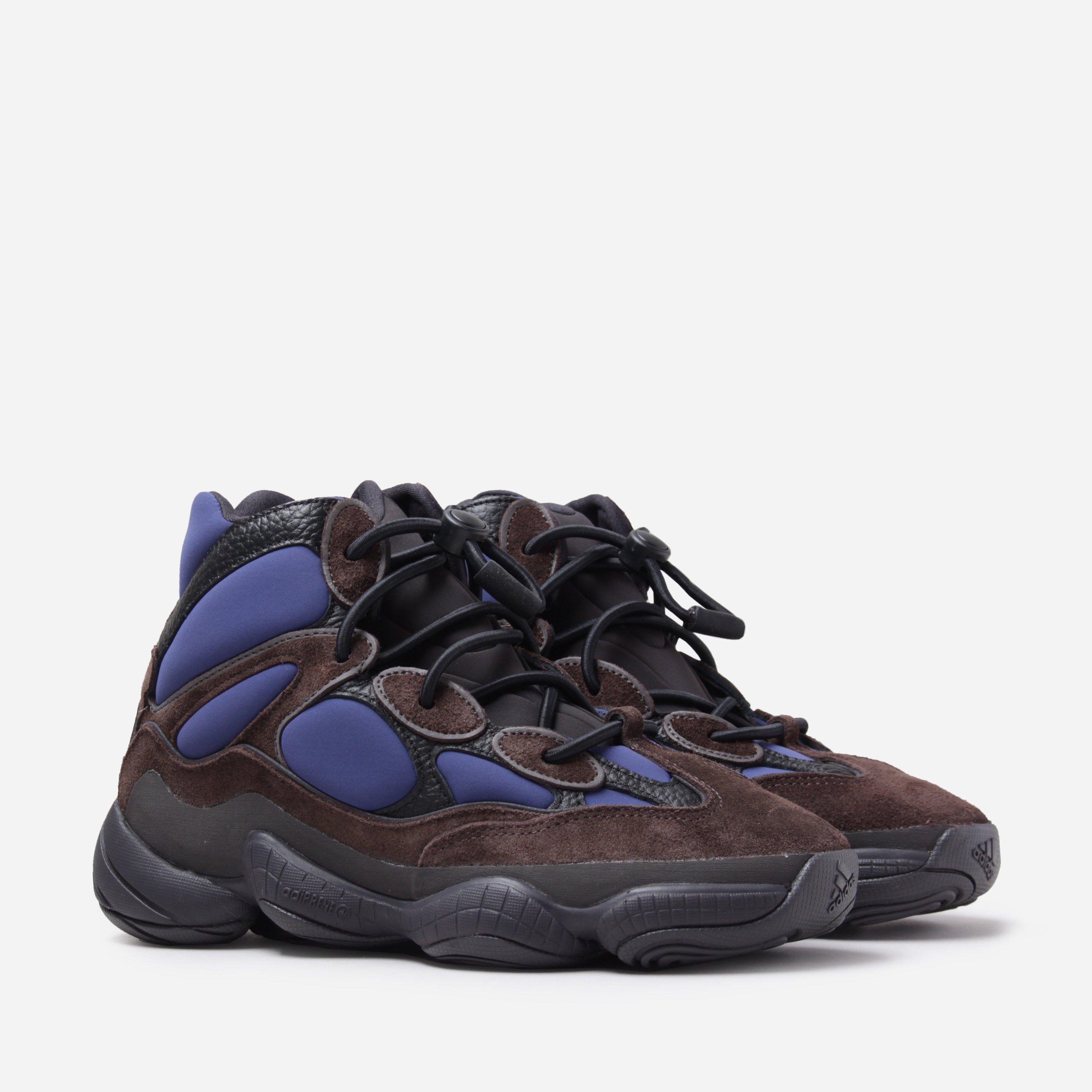 adidas Originals Suede Yeezy 500 High Tyrian in Blue for Men - Lyst