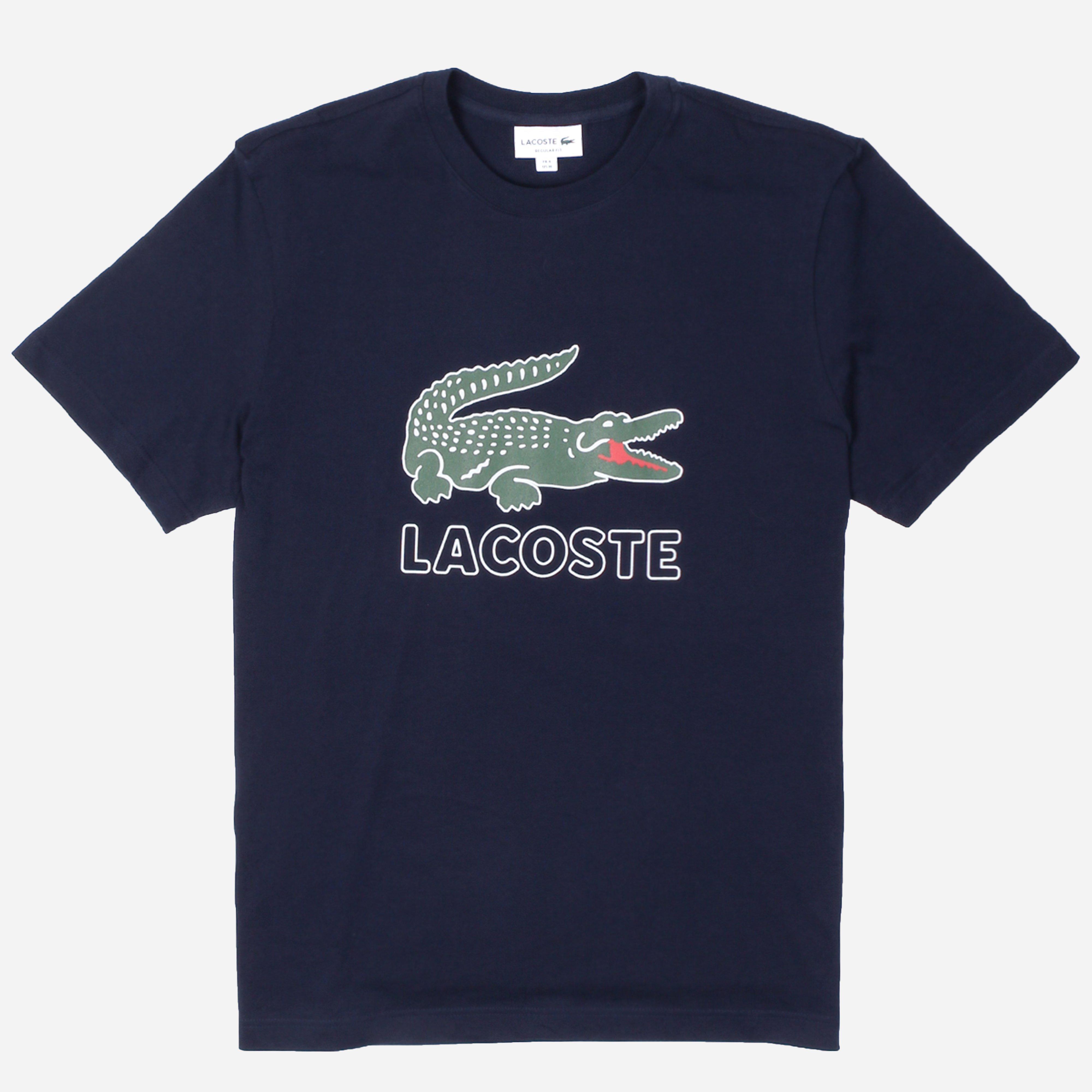 lacoste t shirt large logo