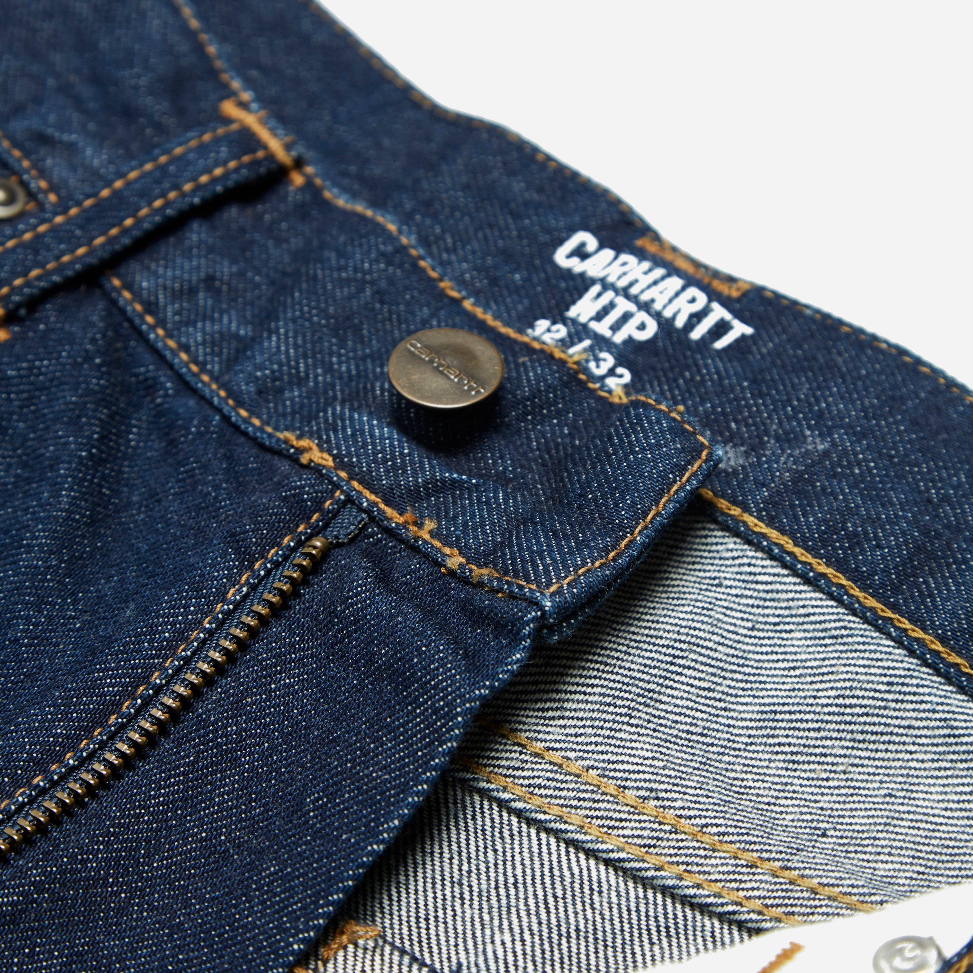 Carhartt WIP Denim Pontiac Rinsed Pant in Blue for Men - Lyst