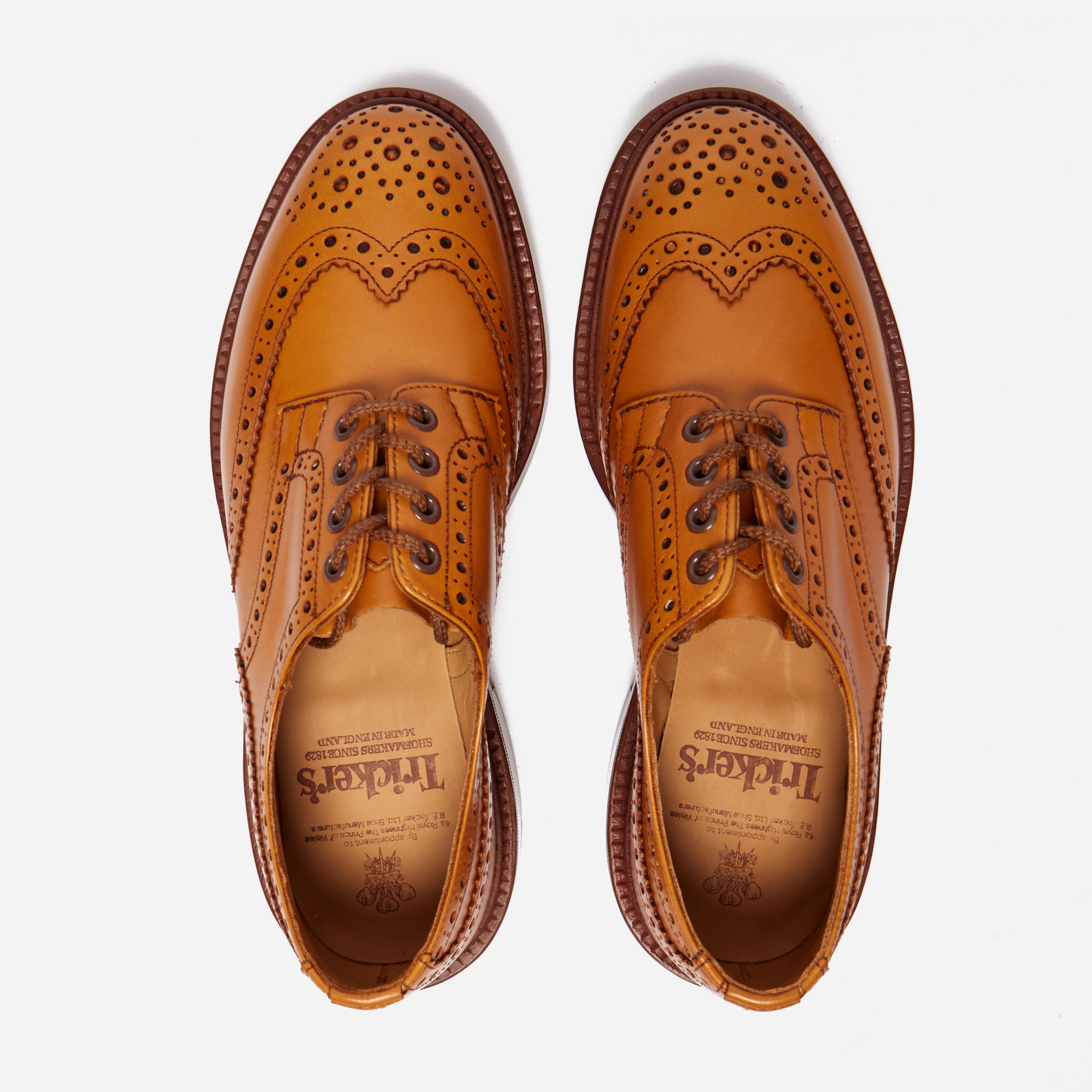 Tricker�s Bourton Acorn Antique Heavy Brogue in Brown for