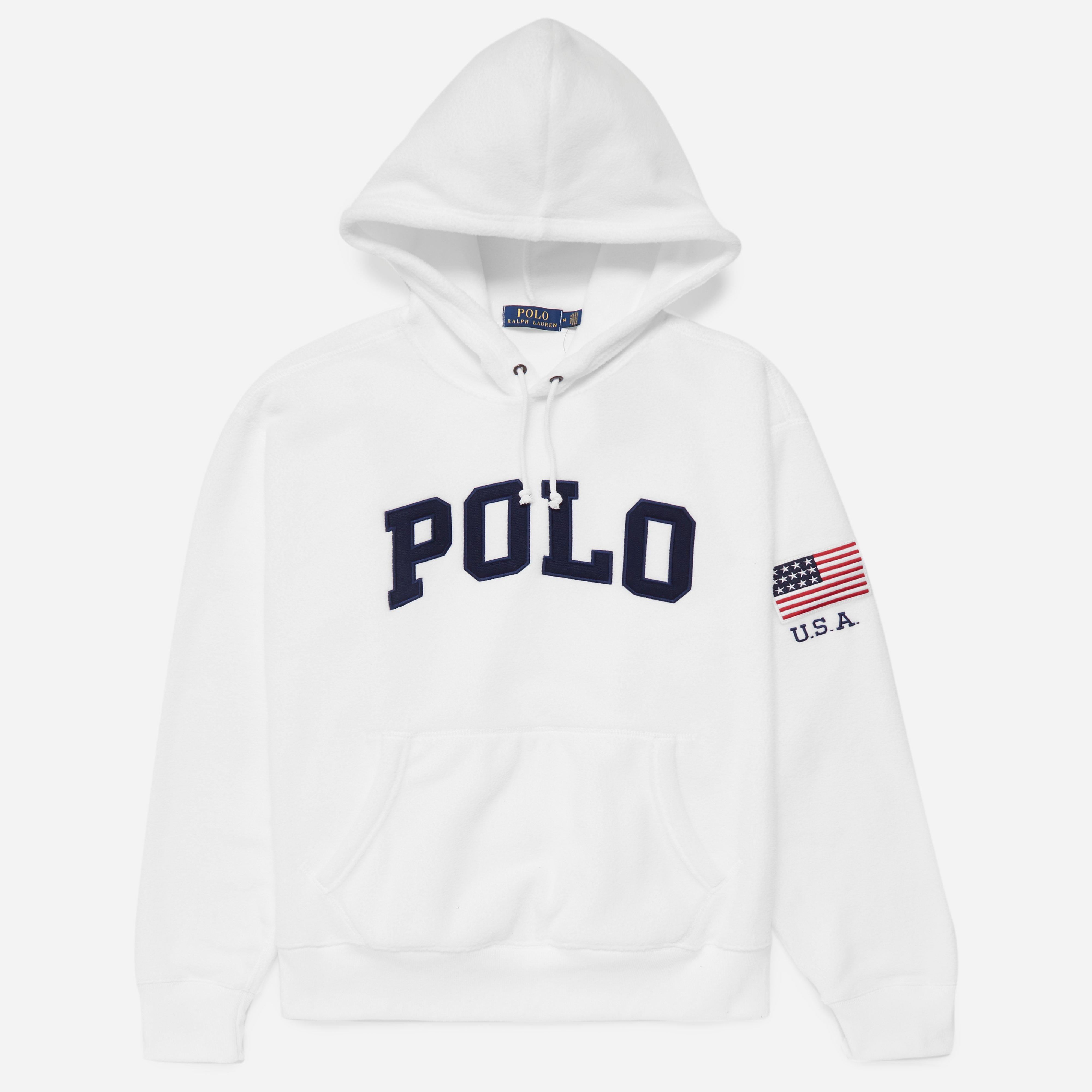 polo fleece hoodie