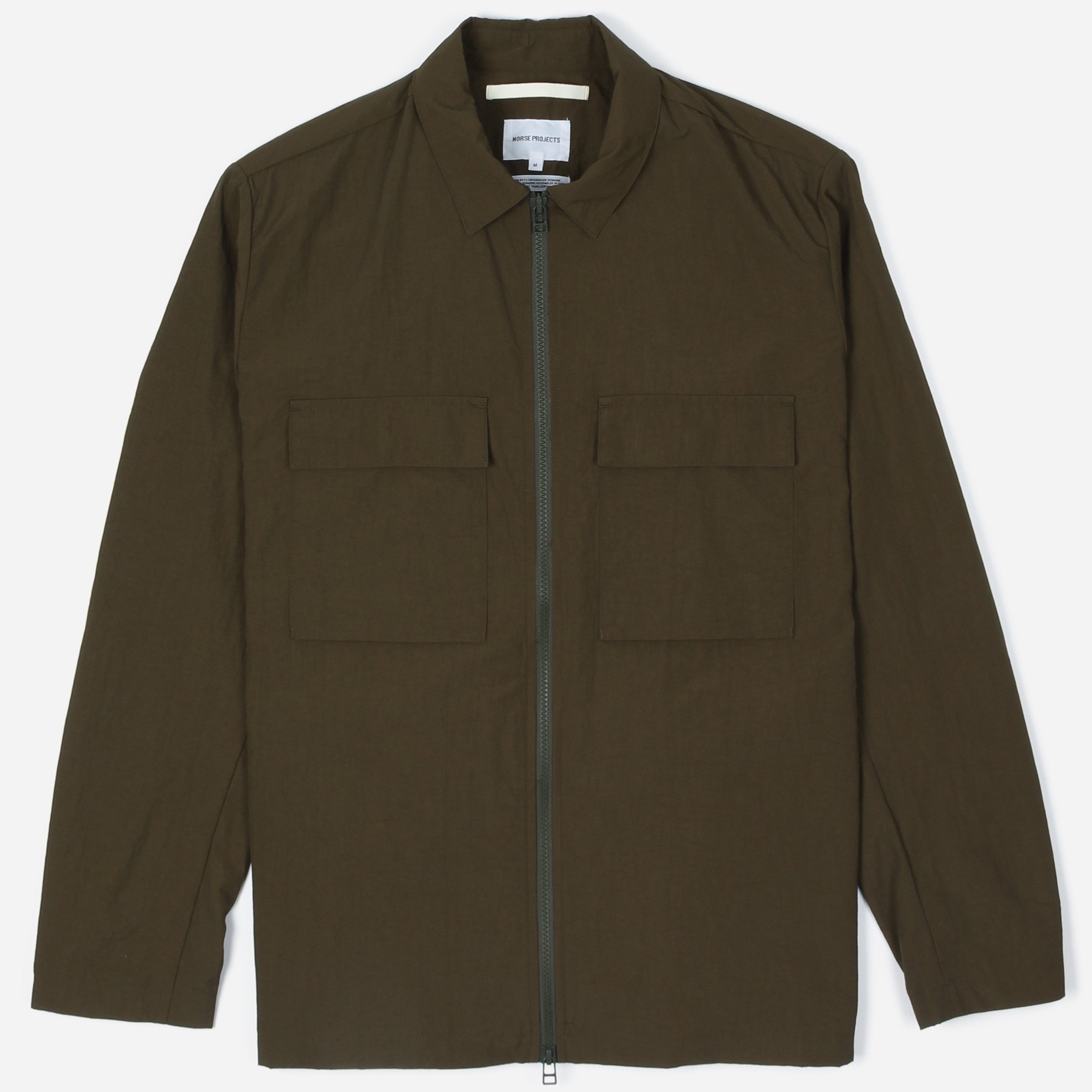 norse projects zip shirt