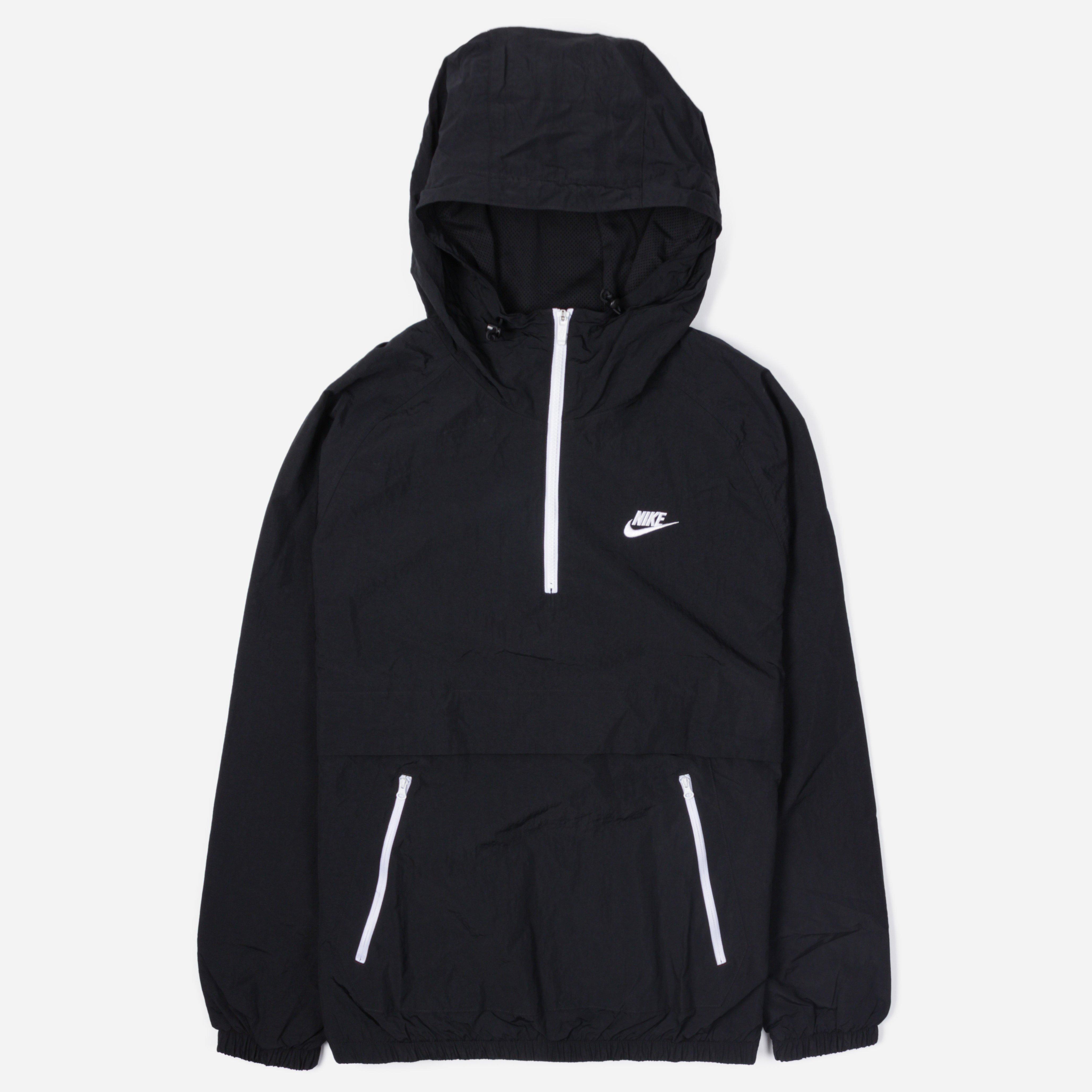Nike Sportswear Woven Anorak Jacket in Black for Men - Lyst