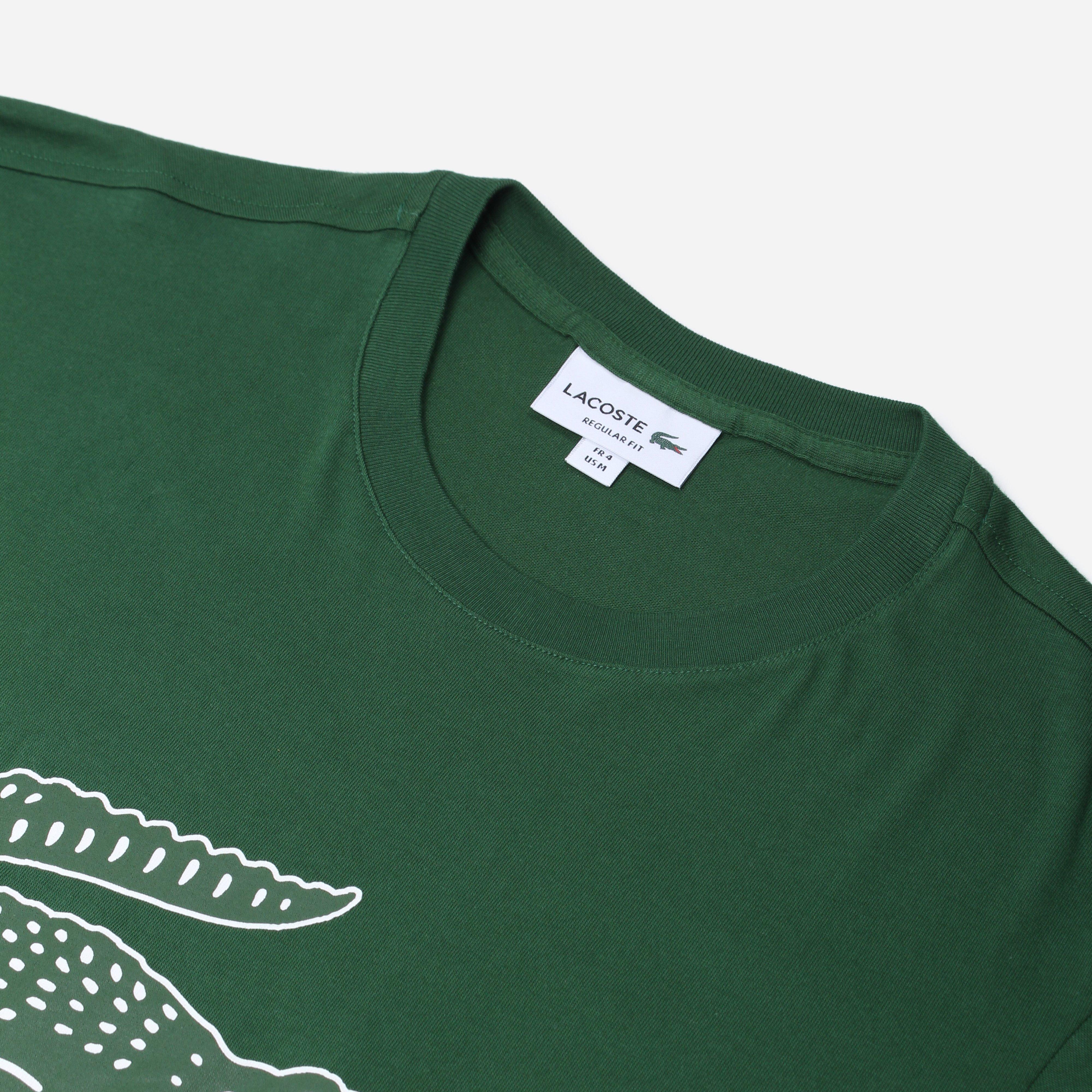 Lacoste Large Logo T-shirt - Green for Men - Lyst