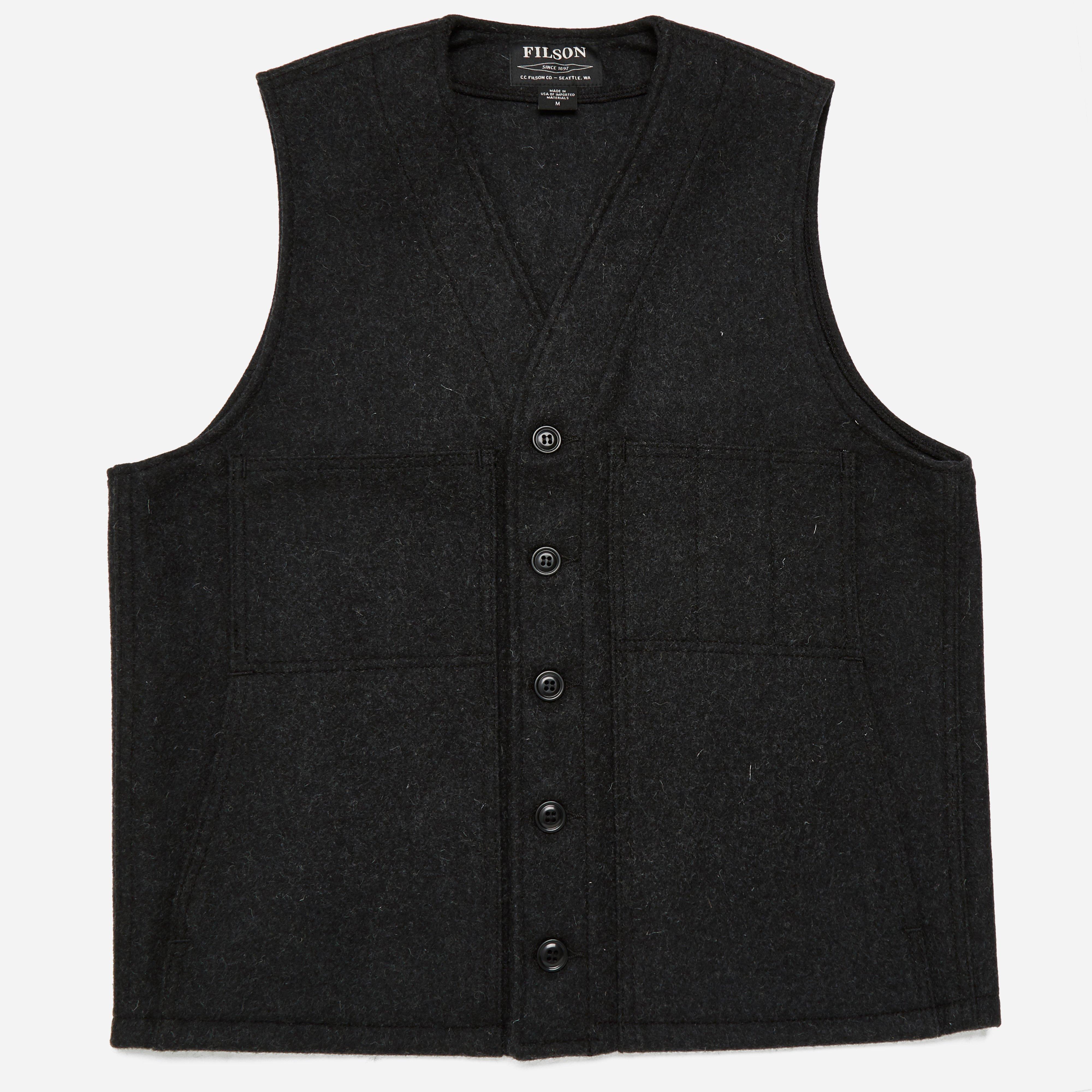 Lyst - Filson Mackinaw Wool Vest in Black for Men