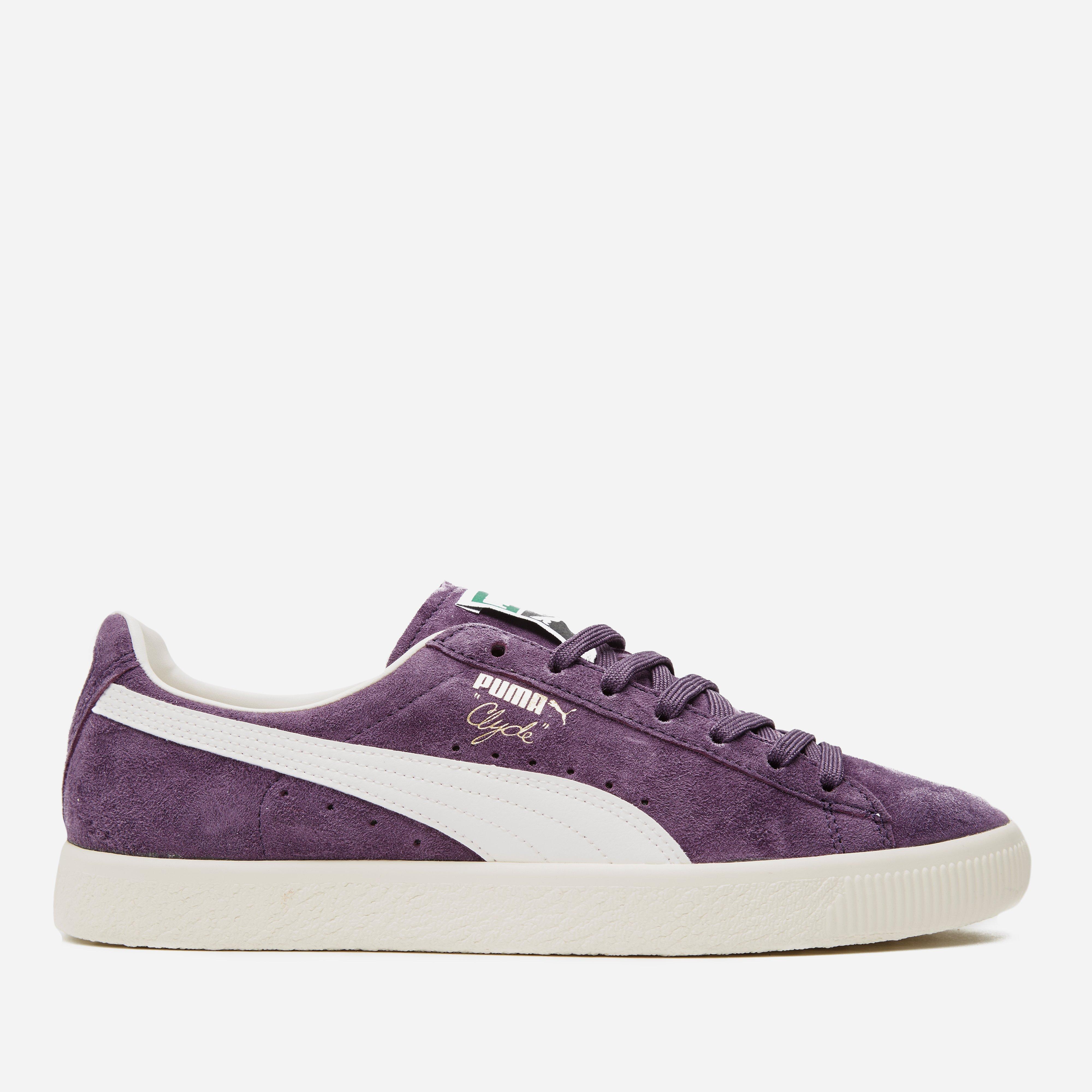 puma hoops purple glow