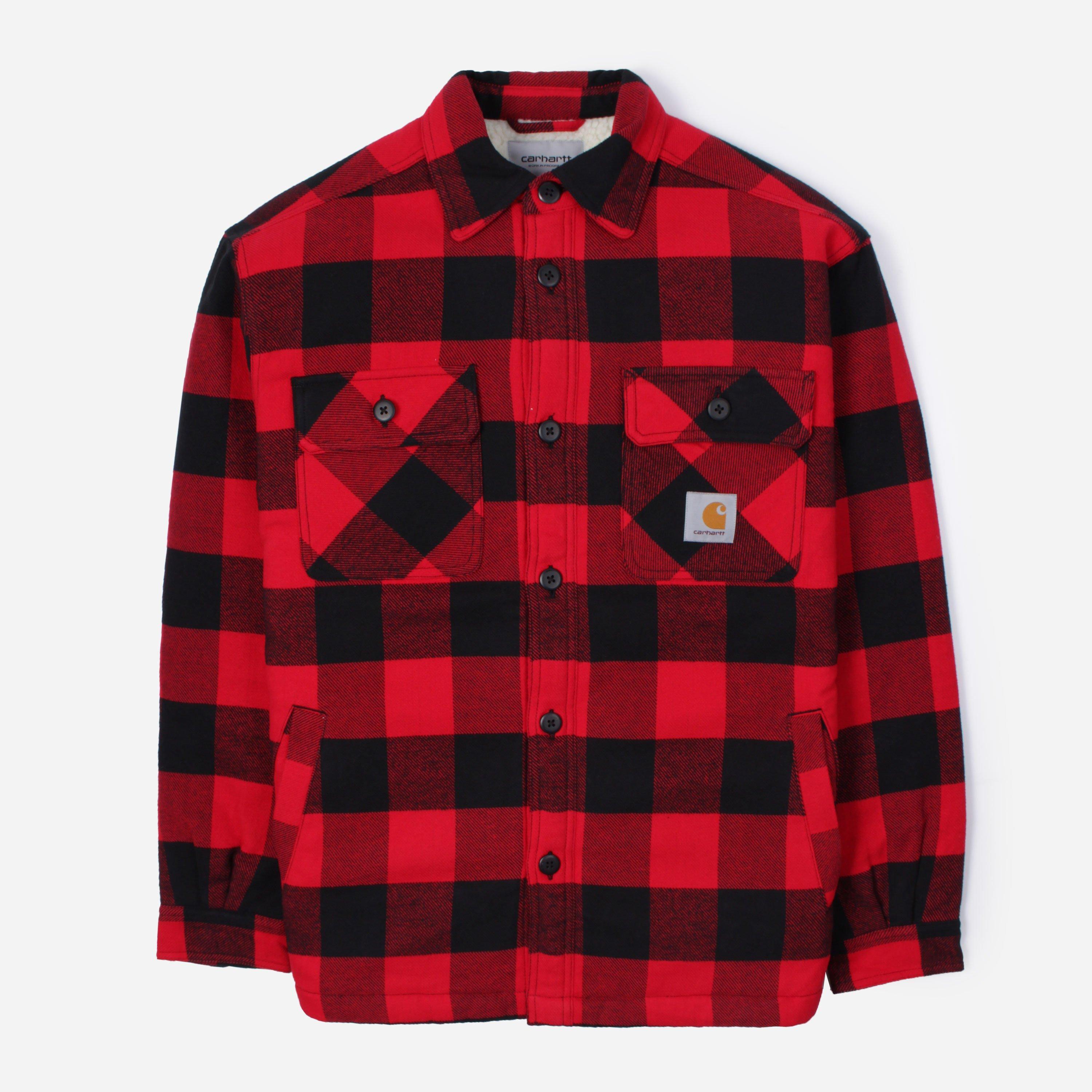 Carhartt WIP Merton Shirt Jacket in Red 