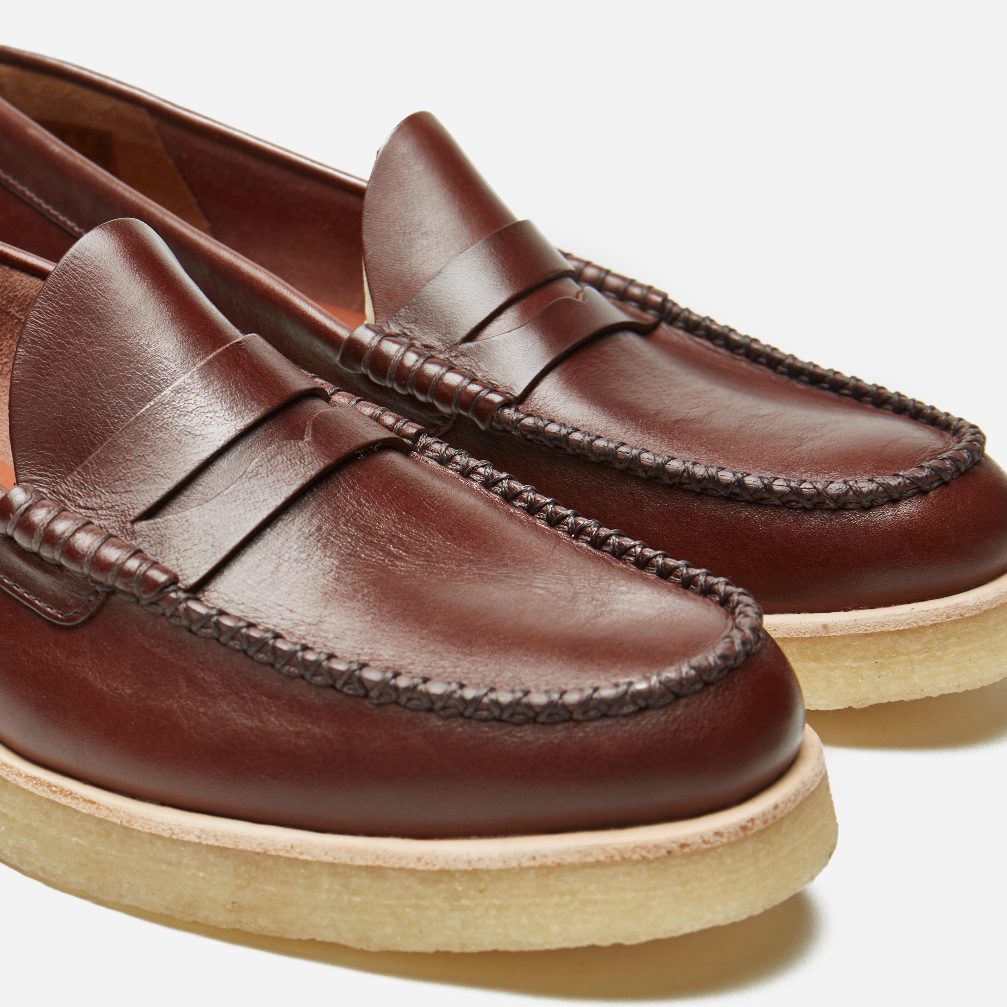 Clarks Burcott Loafer In Bordeaux Leather in Brown for Men - Lyst