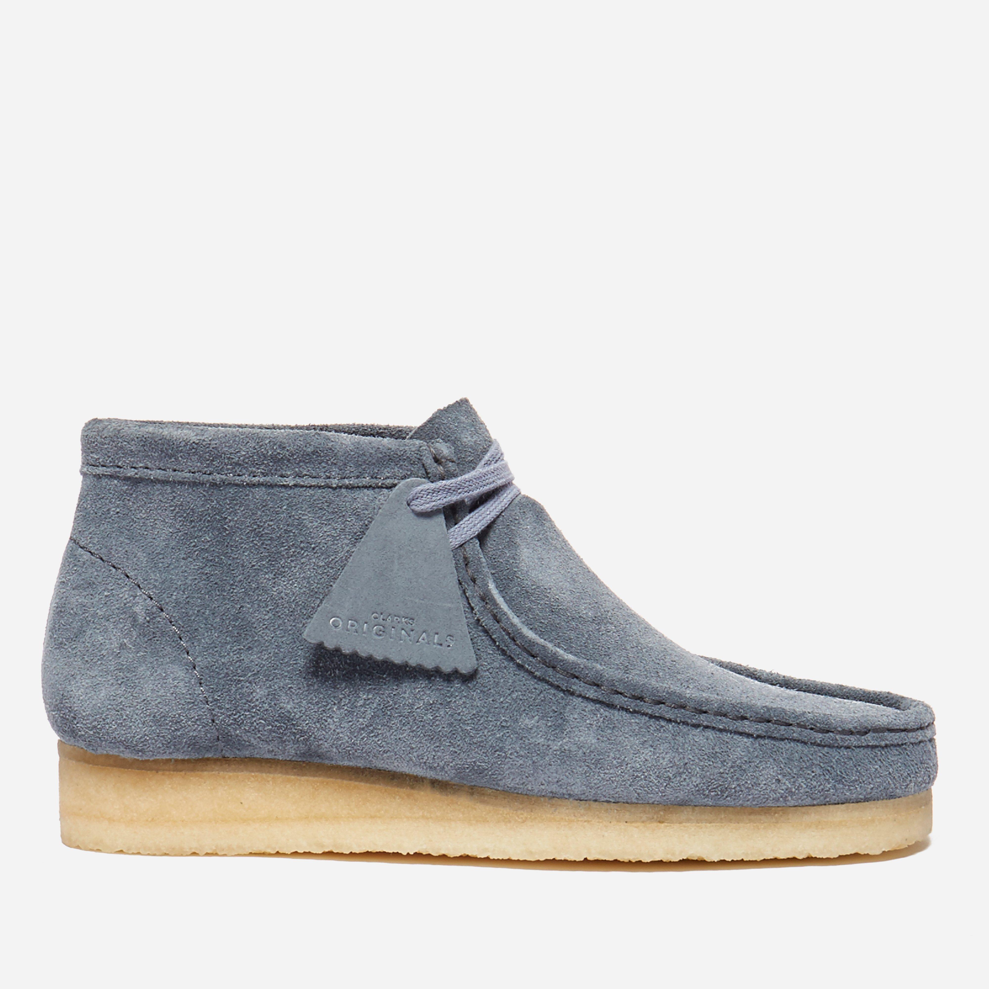 Clarks Suede Wallabee Boot in Blue for Men - Lyst