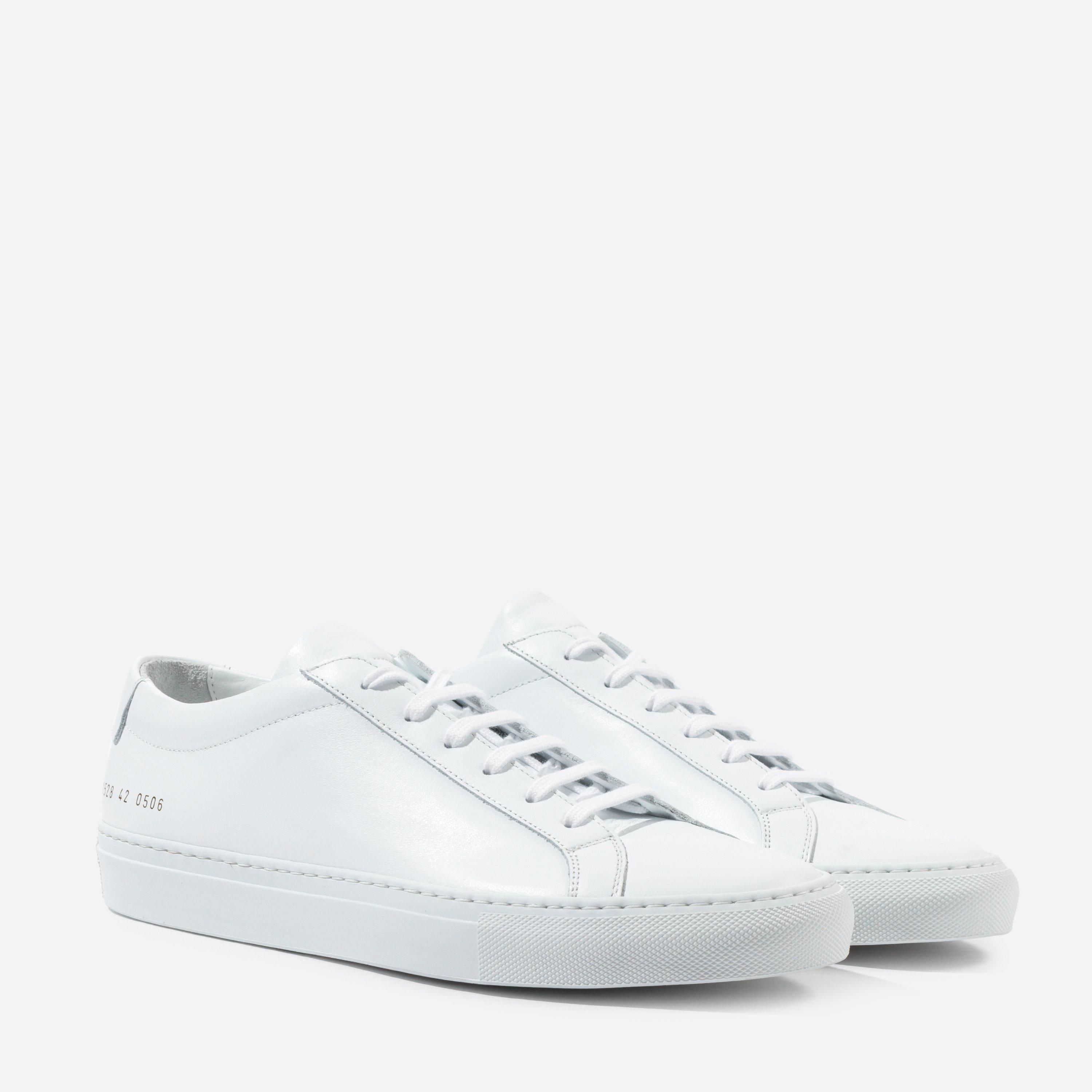 common projects achilles low white mens