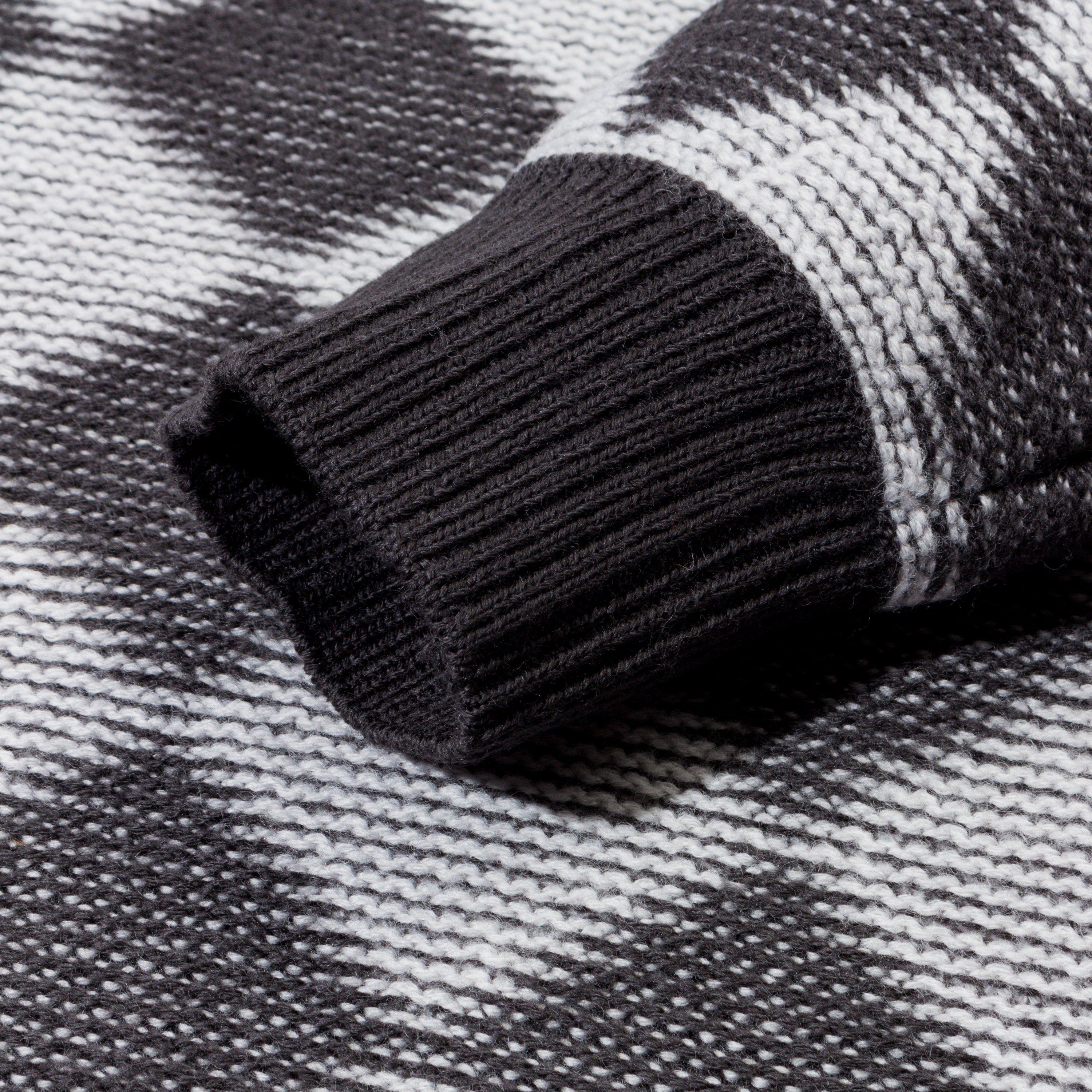 needles checkered polo sweater