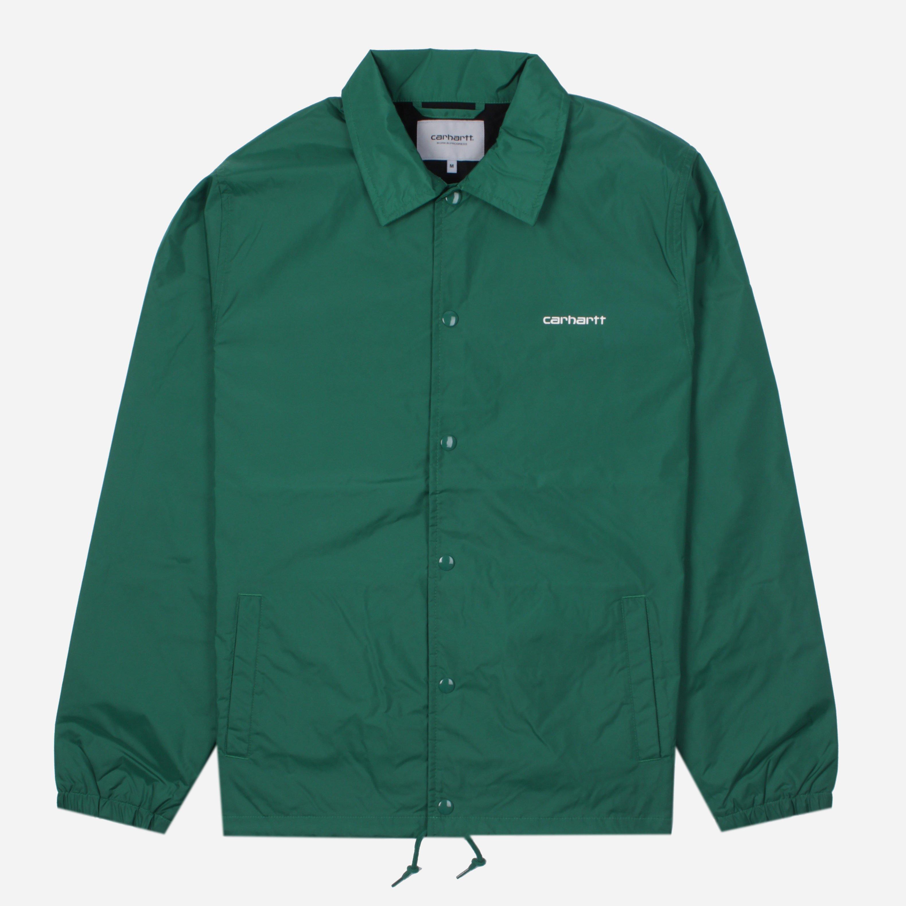 carhartt wip script coach jacket