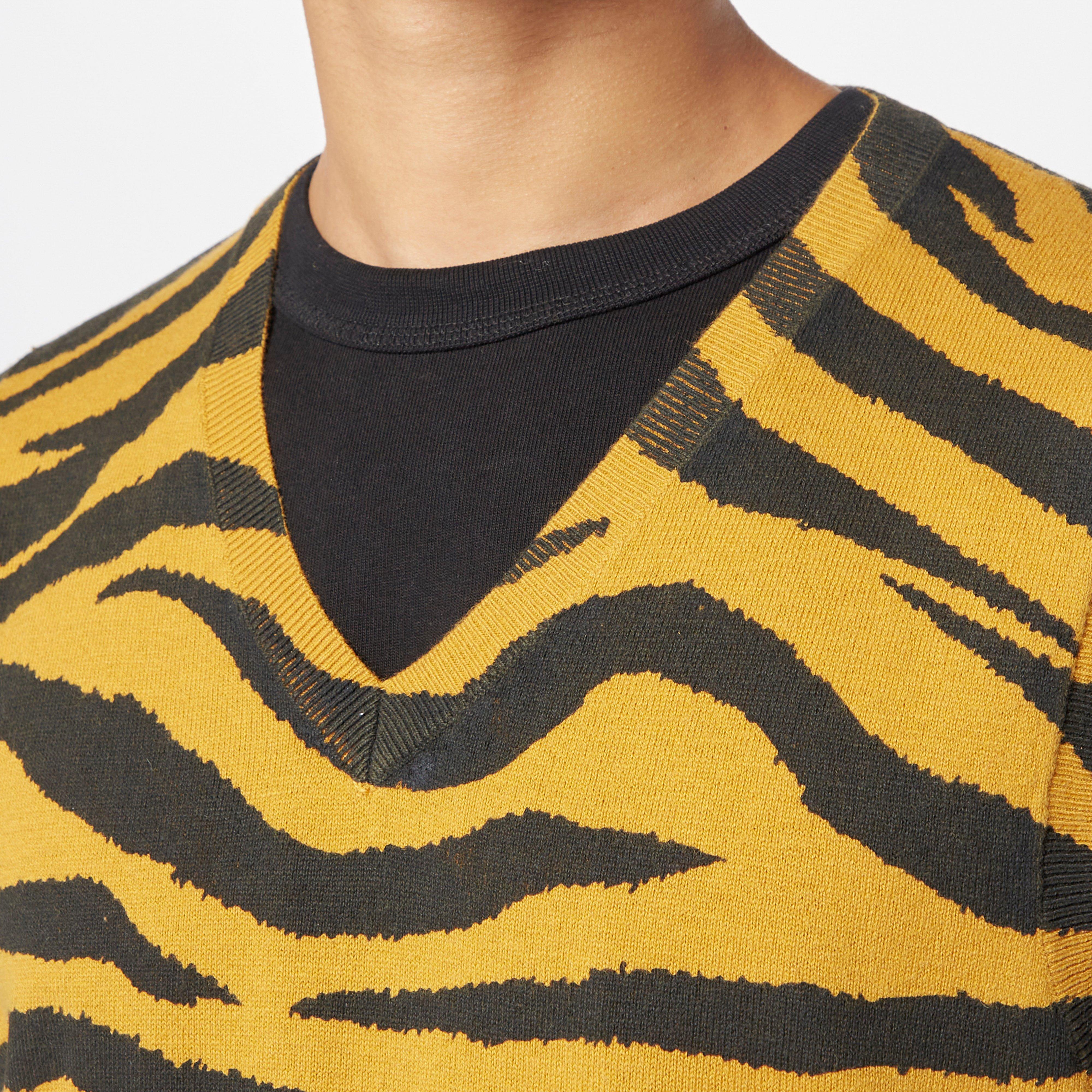 Stussy Tiger Print Vest in Orange for Men | Lyst
