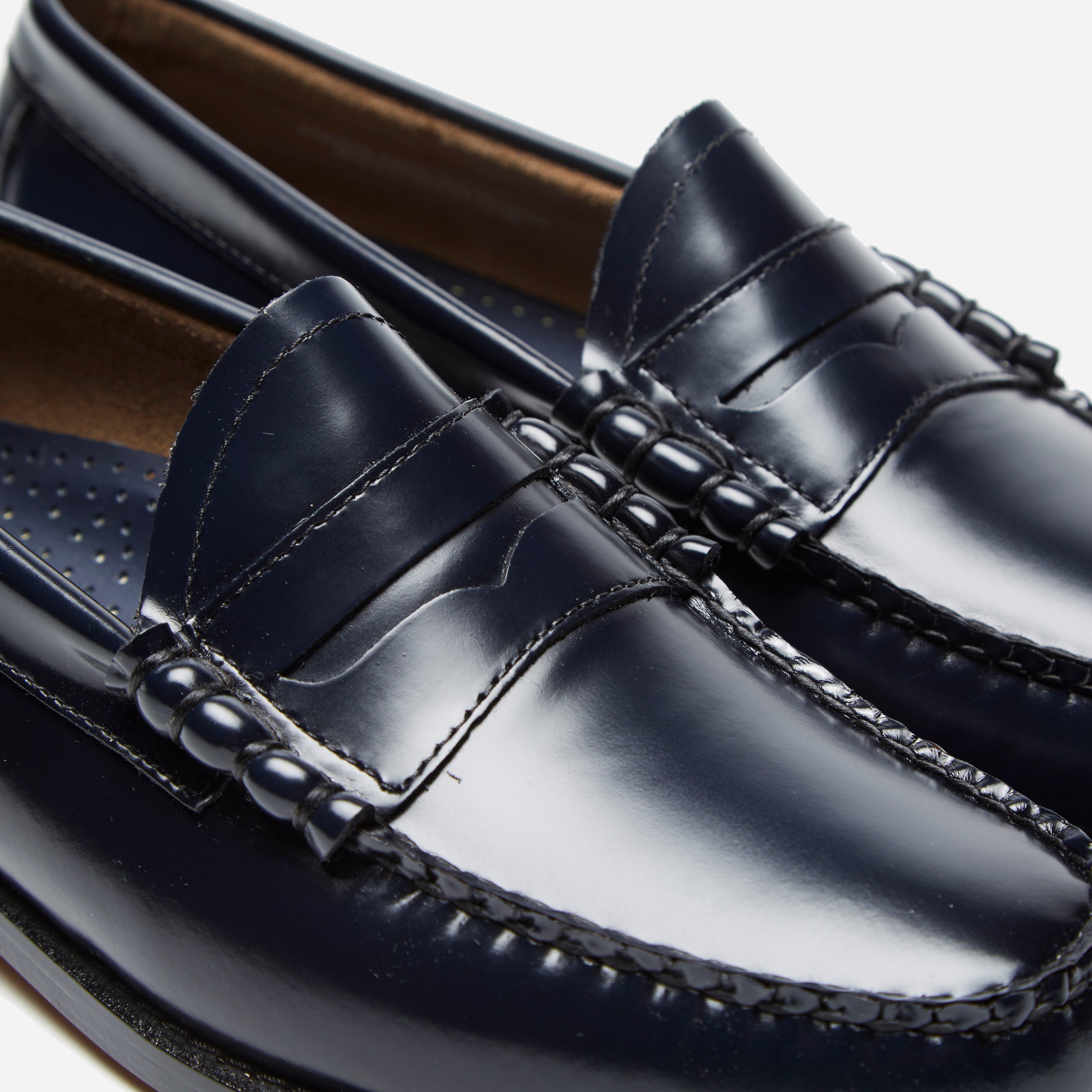 G.H.BASS Leather Bass Weejun Larson Penny Loafer in Navy (Blue) for Men ...
