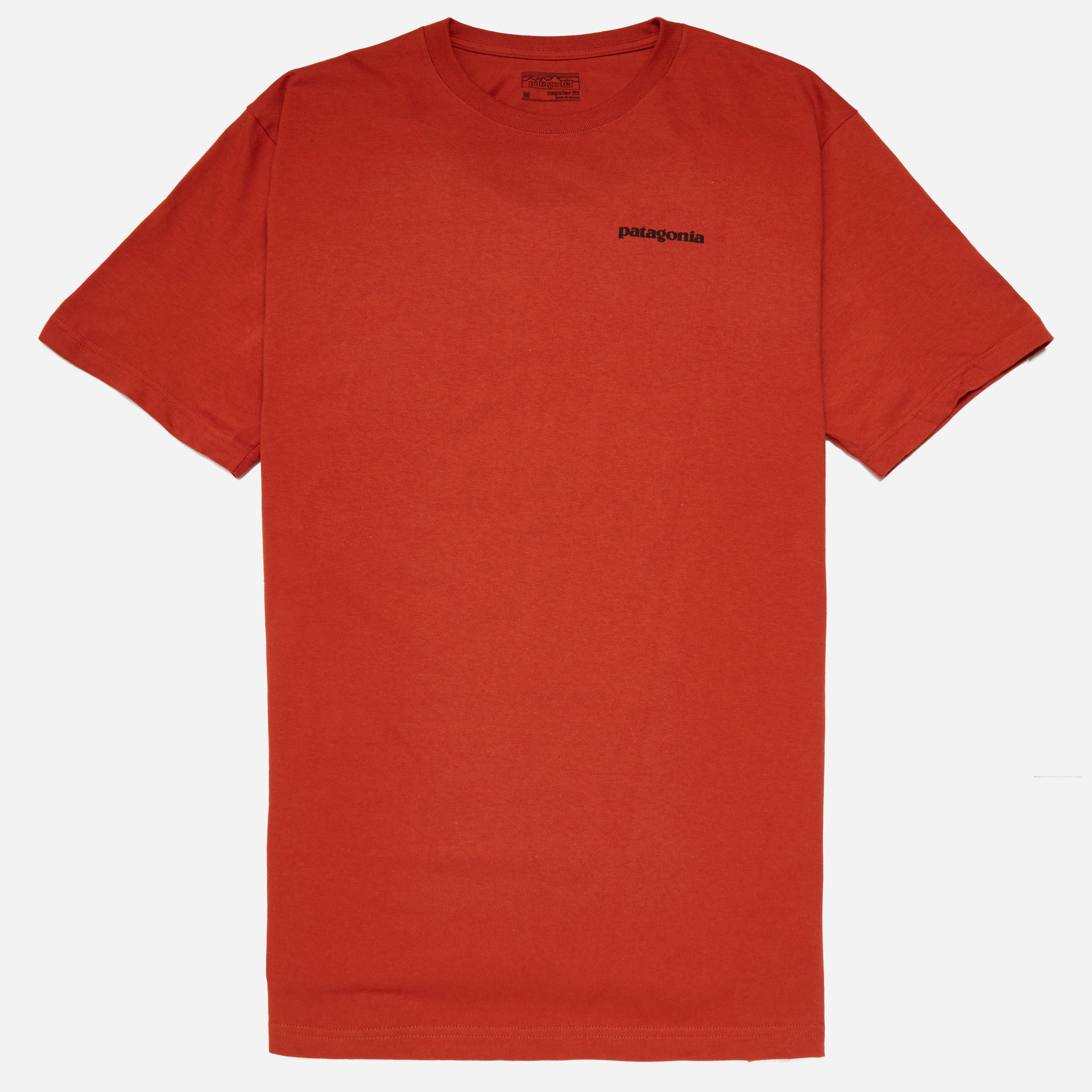 Lyst - Patagonia P-6 Logo Cotton T-shirt in Red for Men