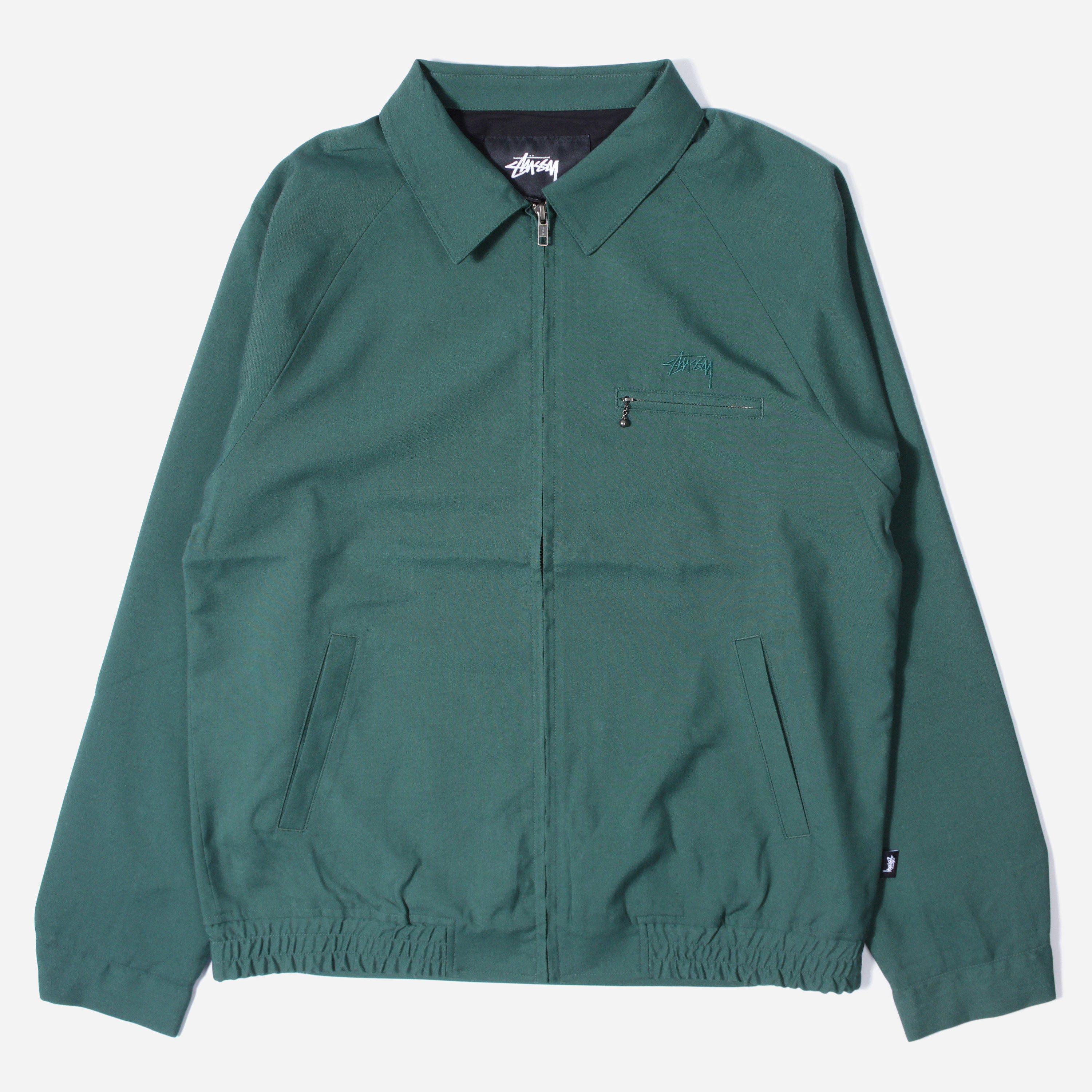 stussy green jacket