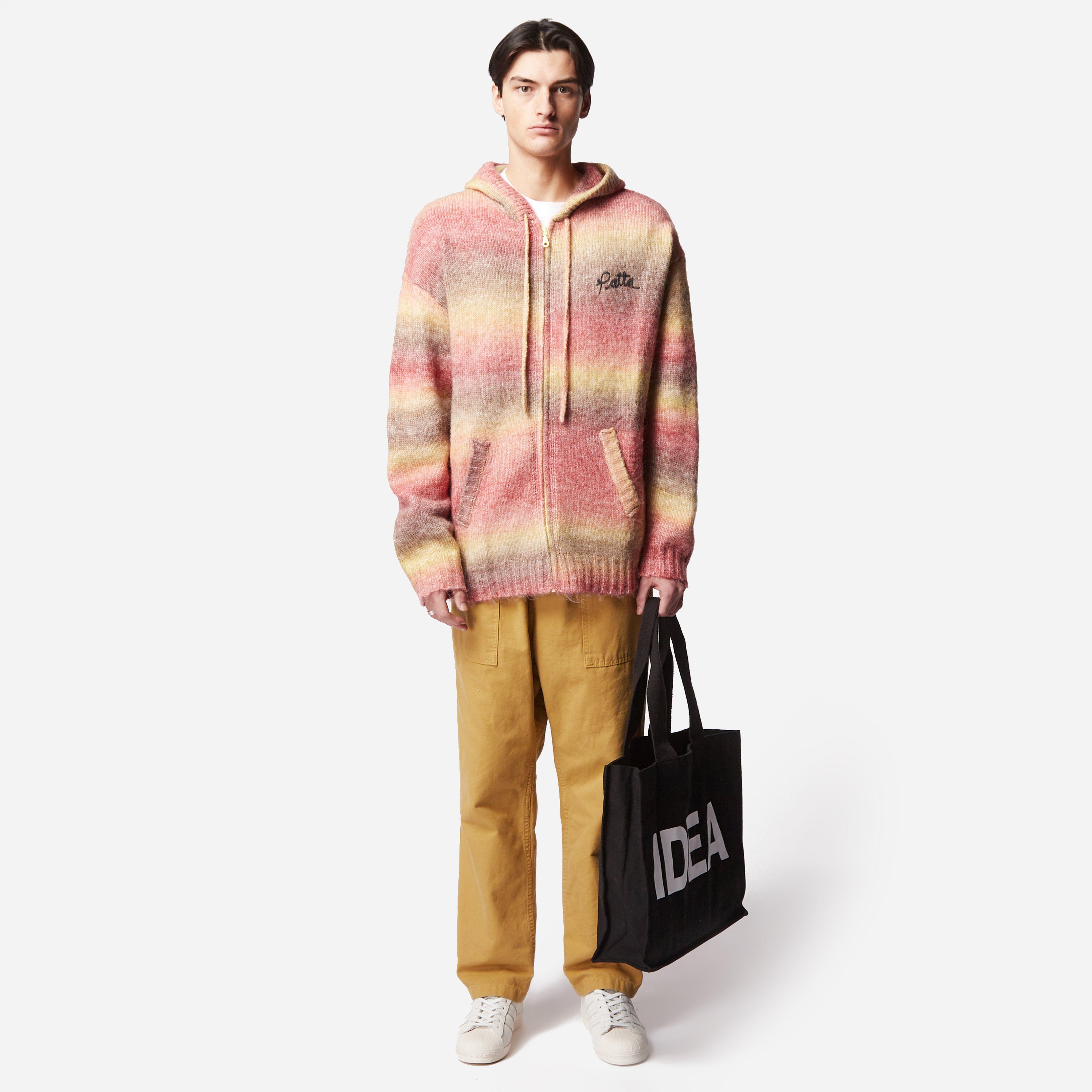 PATTA Rainbow Knit Hoodie in Pink for Men Lyst
