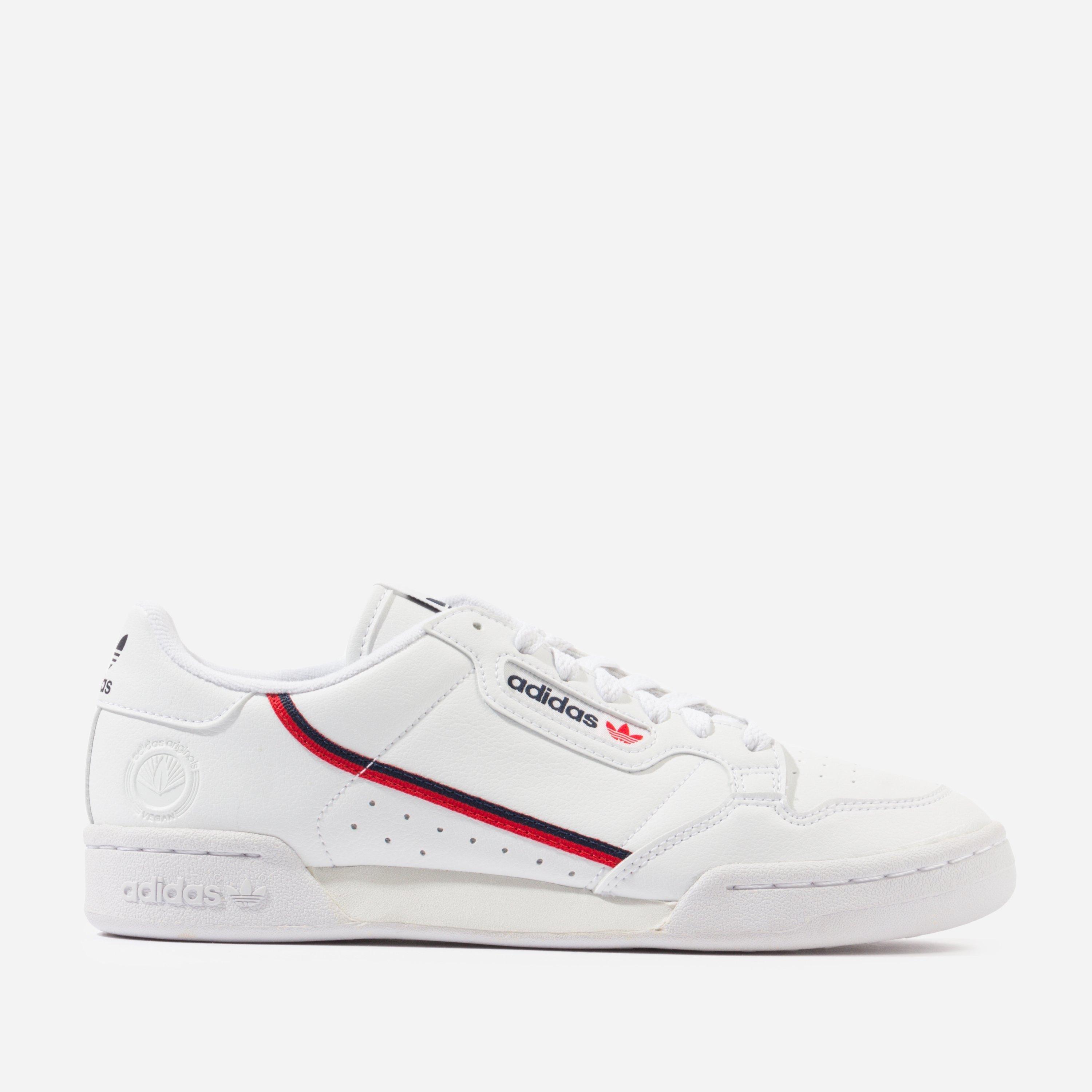 adidas Originals Rubber Continental 80 Vegan Heren in White/Red/Blue  (White) for Men - Lyst