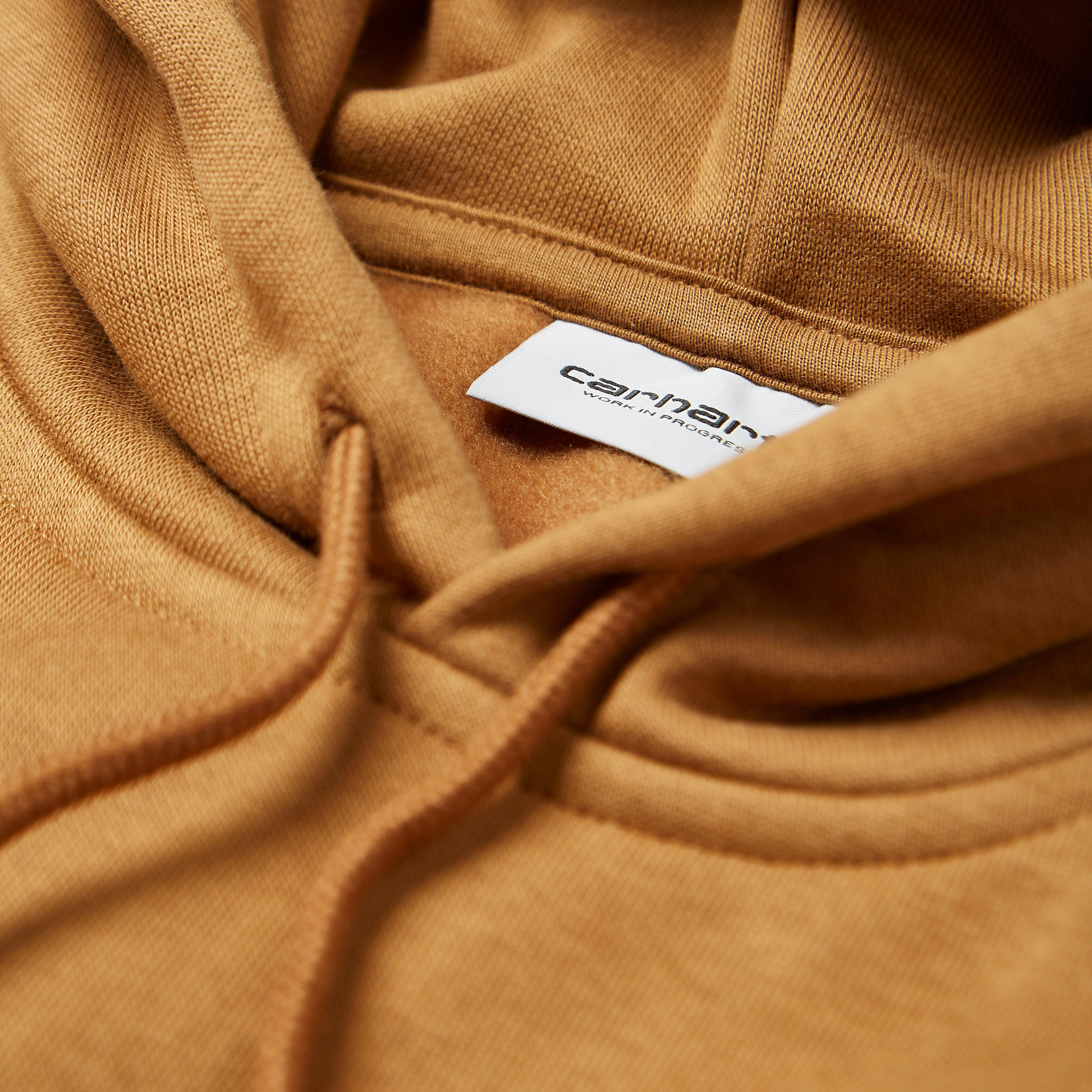 Carhartt WIP Cotton Carhartt Hoodie in Brown for Men - Lyst