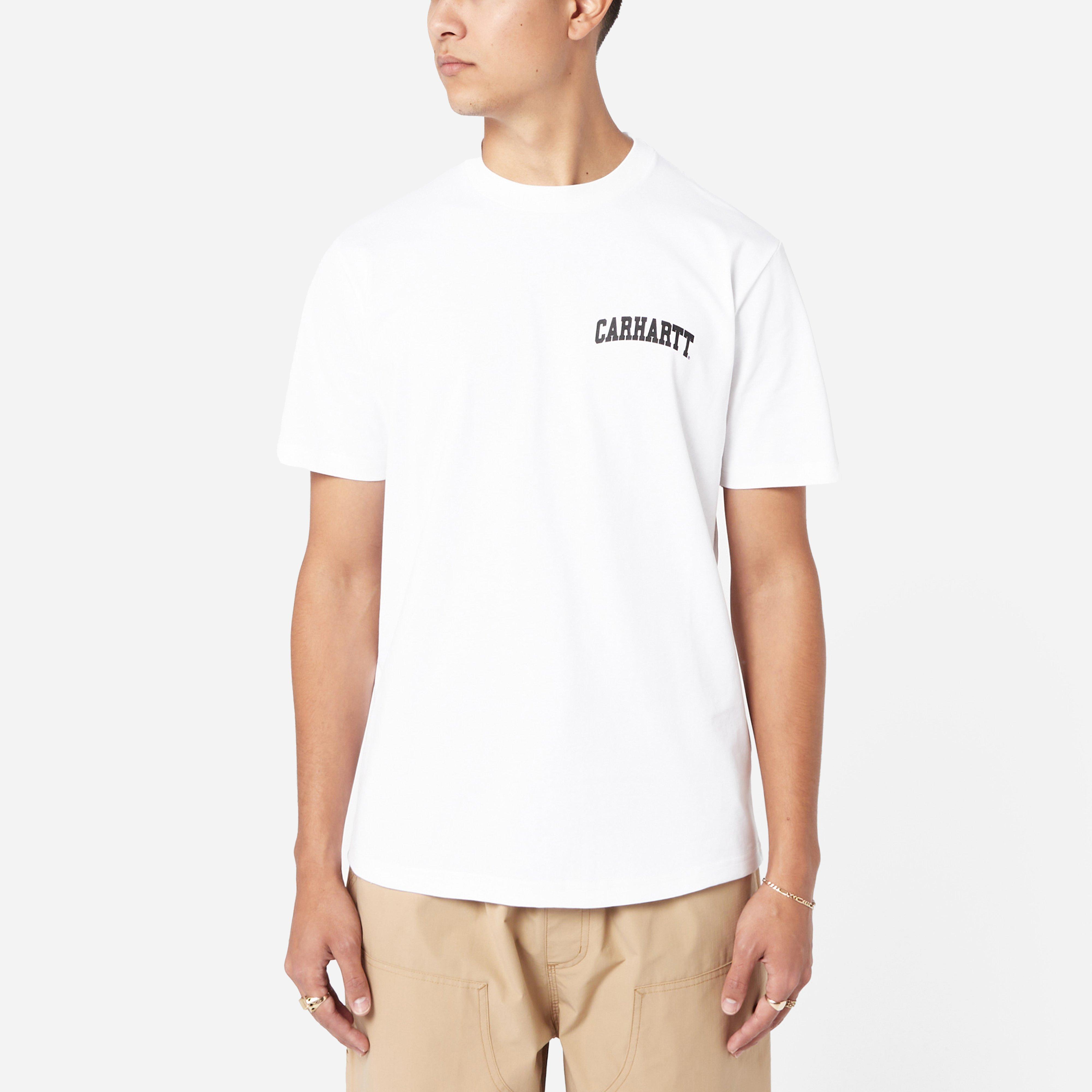 Carhartt WIP University Script T-shirt in White for Men | Lyst