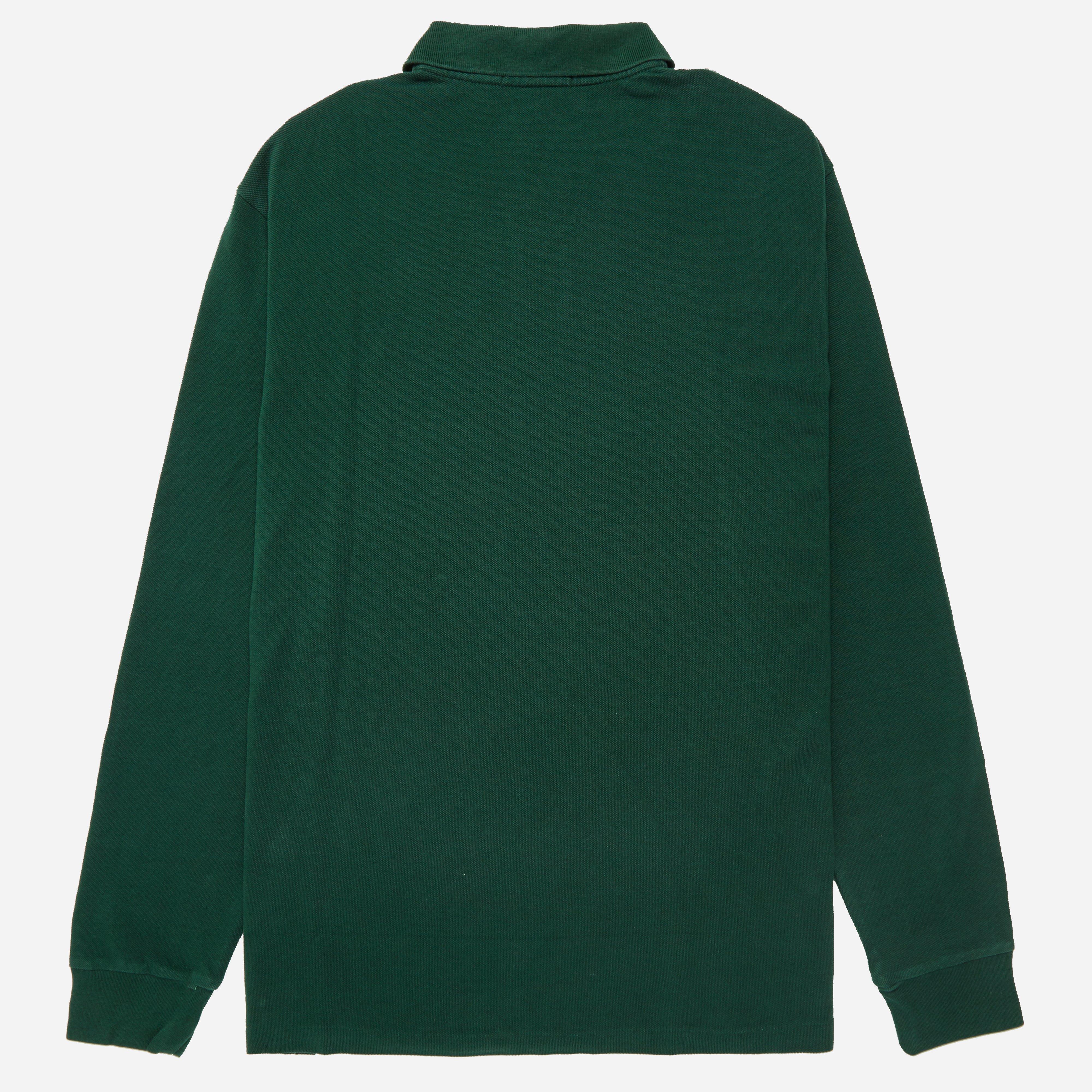 ralph lauren green long sleeve polo