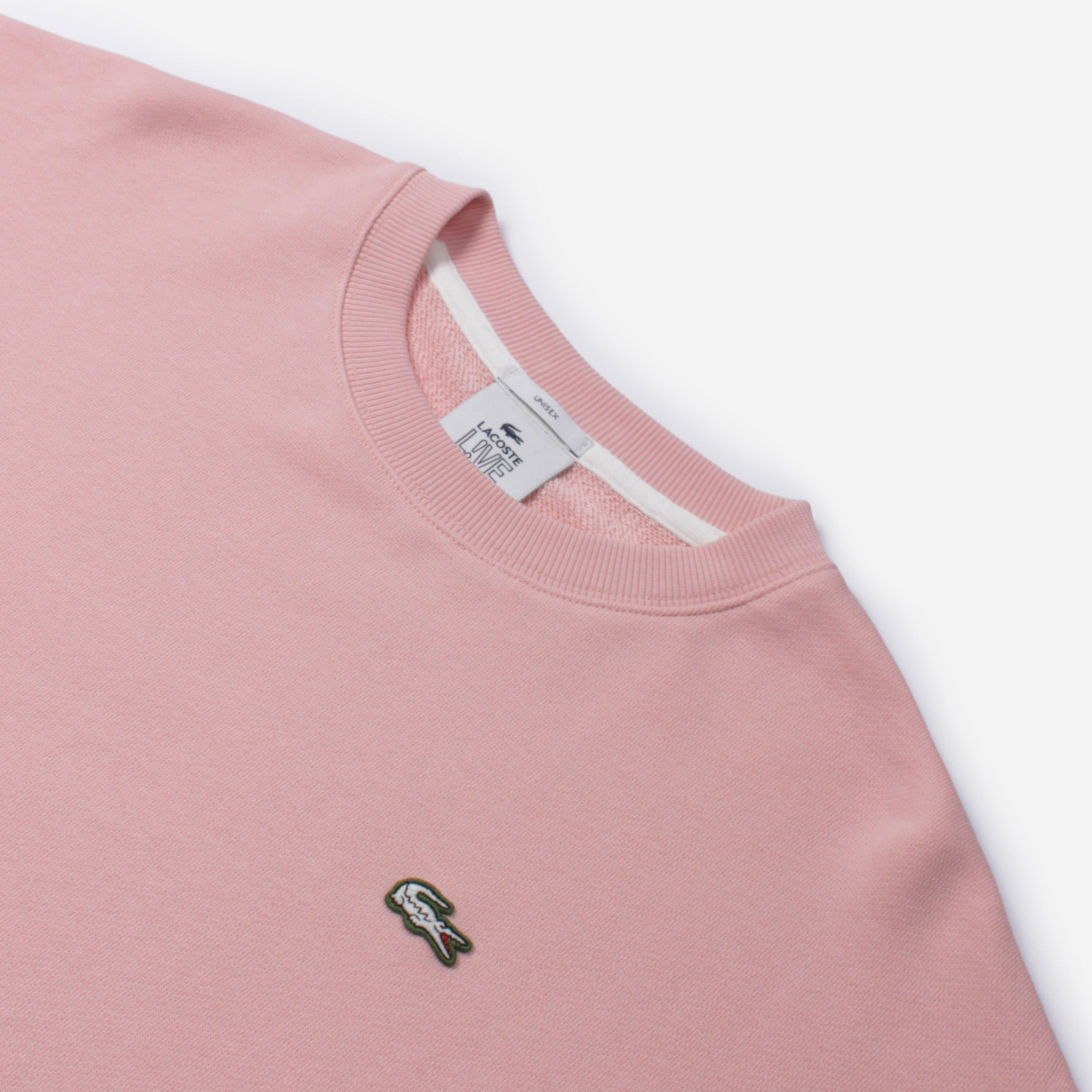 Lacoste Live Logo Sweatshirt in Pink for Men | Lyst