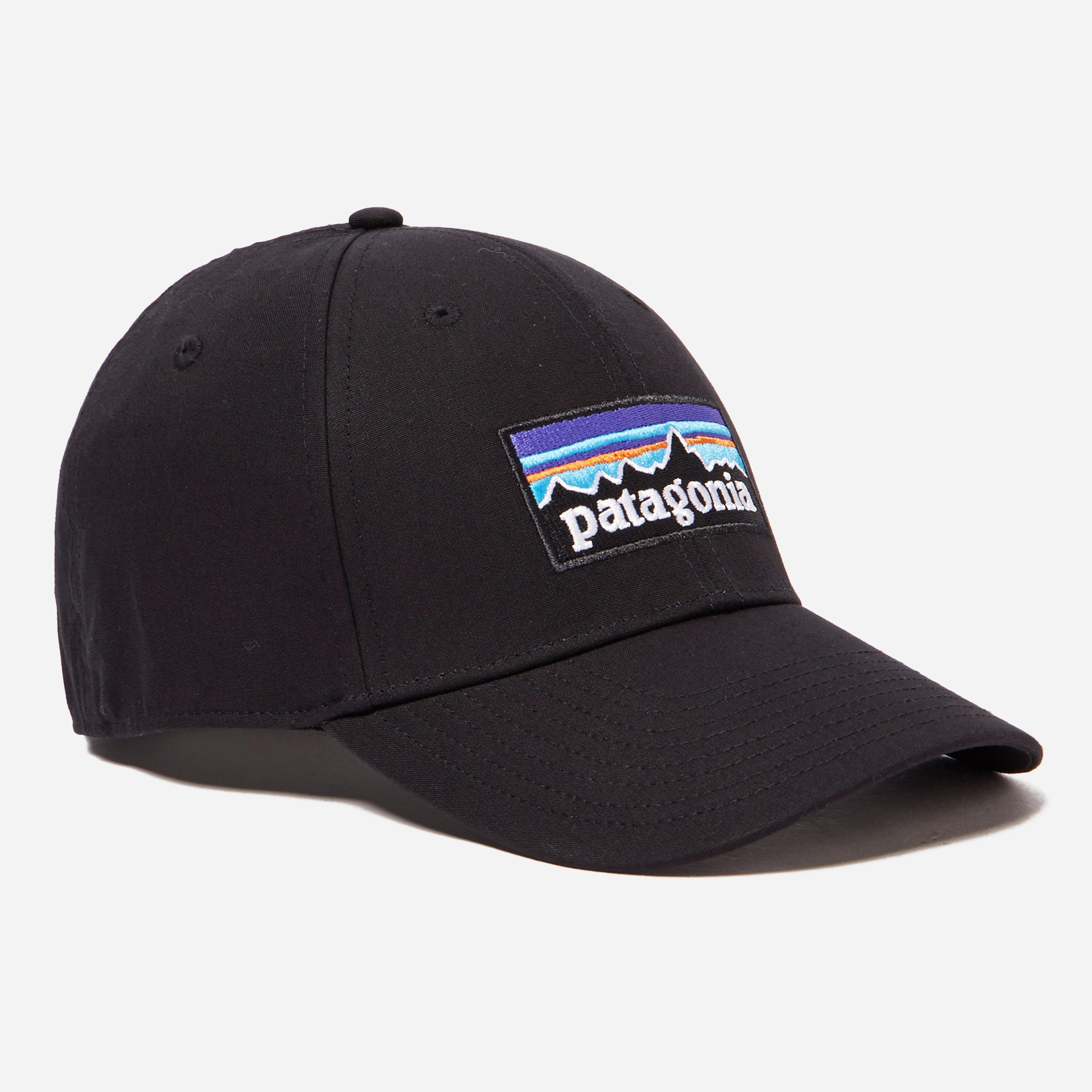 Patagonia P6 Logo Stretch Fit Hat in Black for Men - Lyst