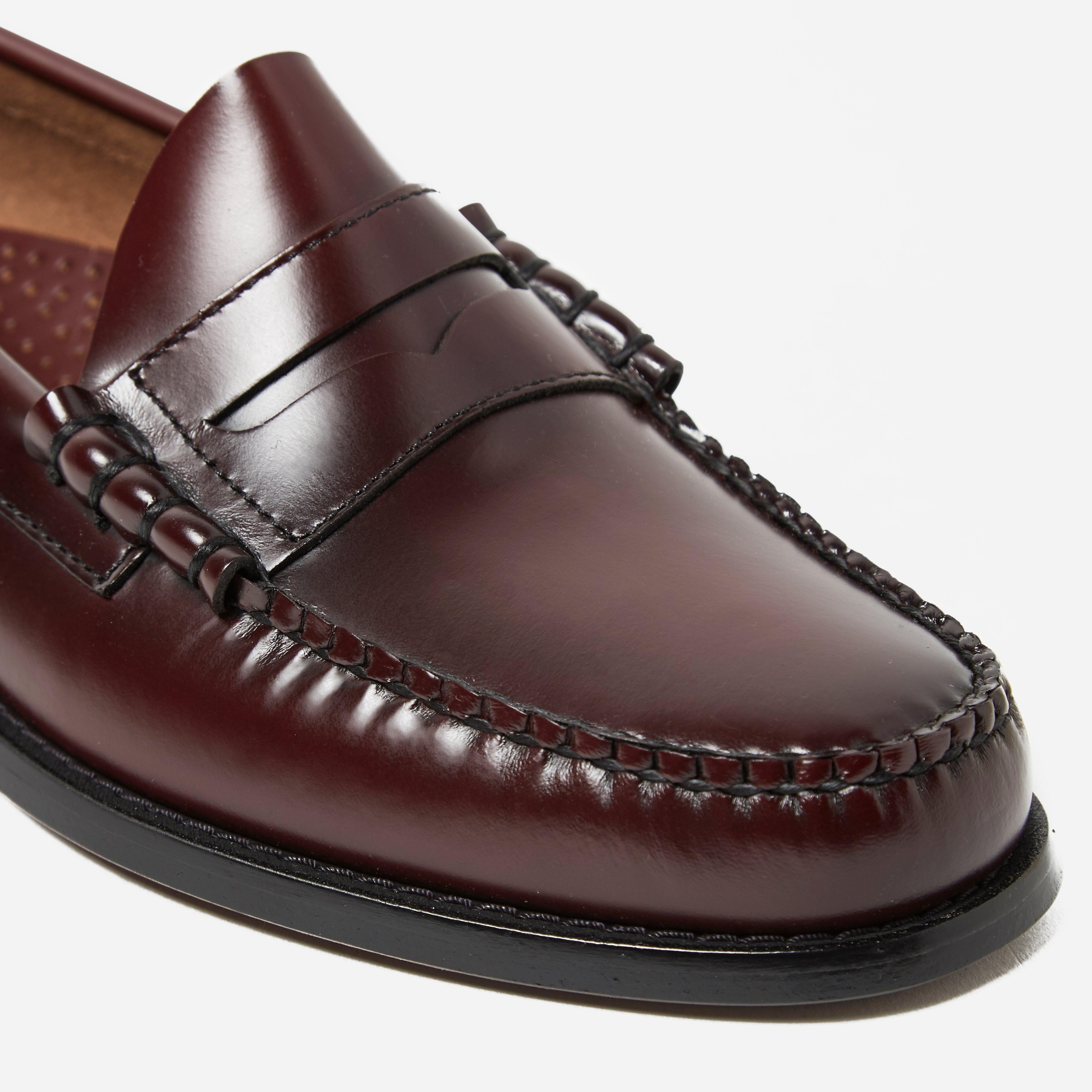 G.H.BASS Leather Bass Weejun Larson Penny Loafer in Burgundy (Brown ...