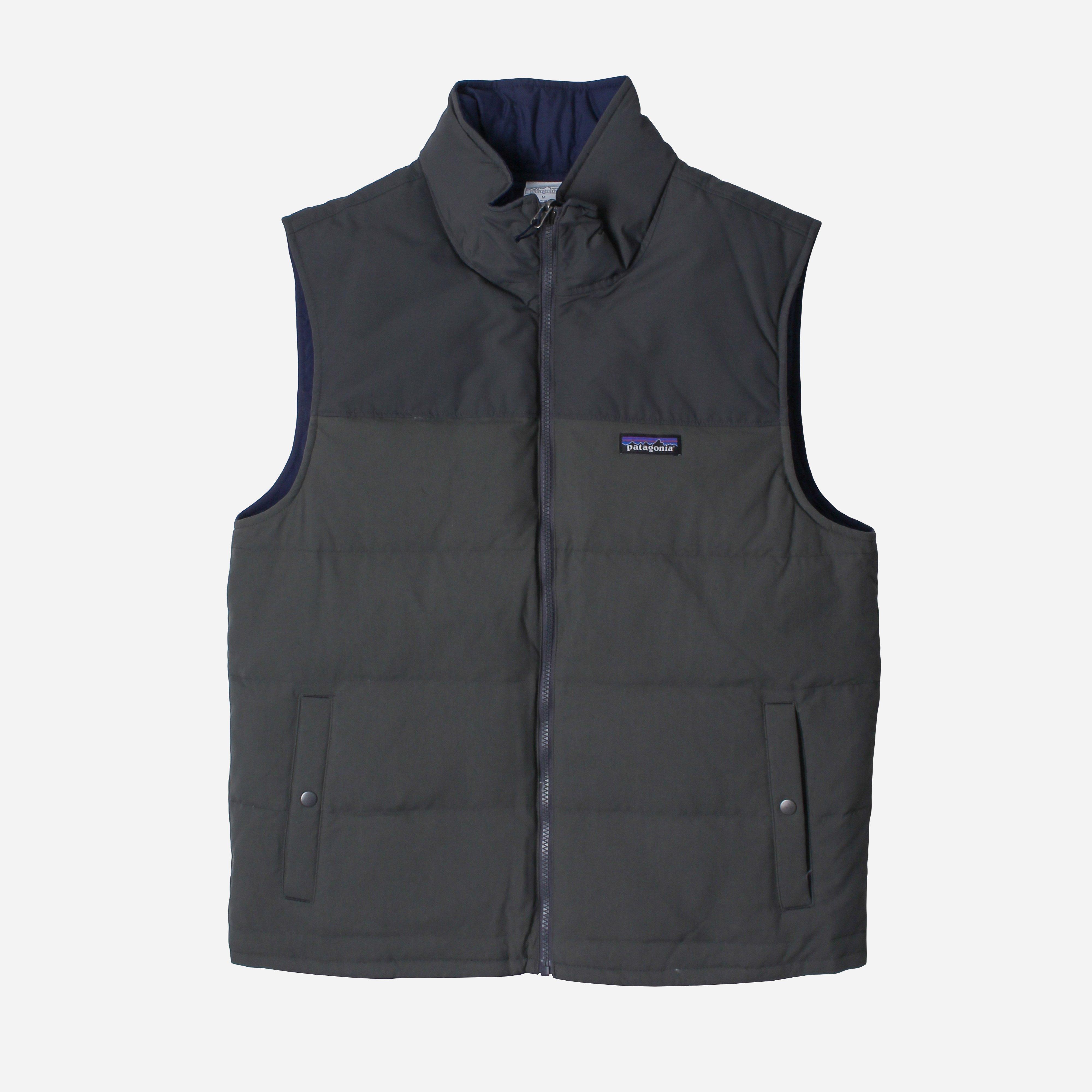 Patagonia Reversible Down Gilet in Grey (Gray) for Men Lyst