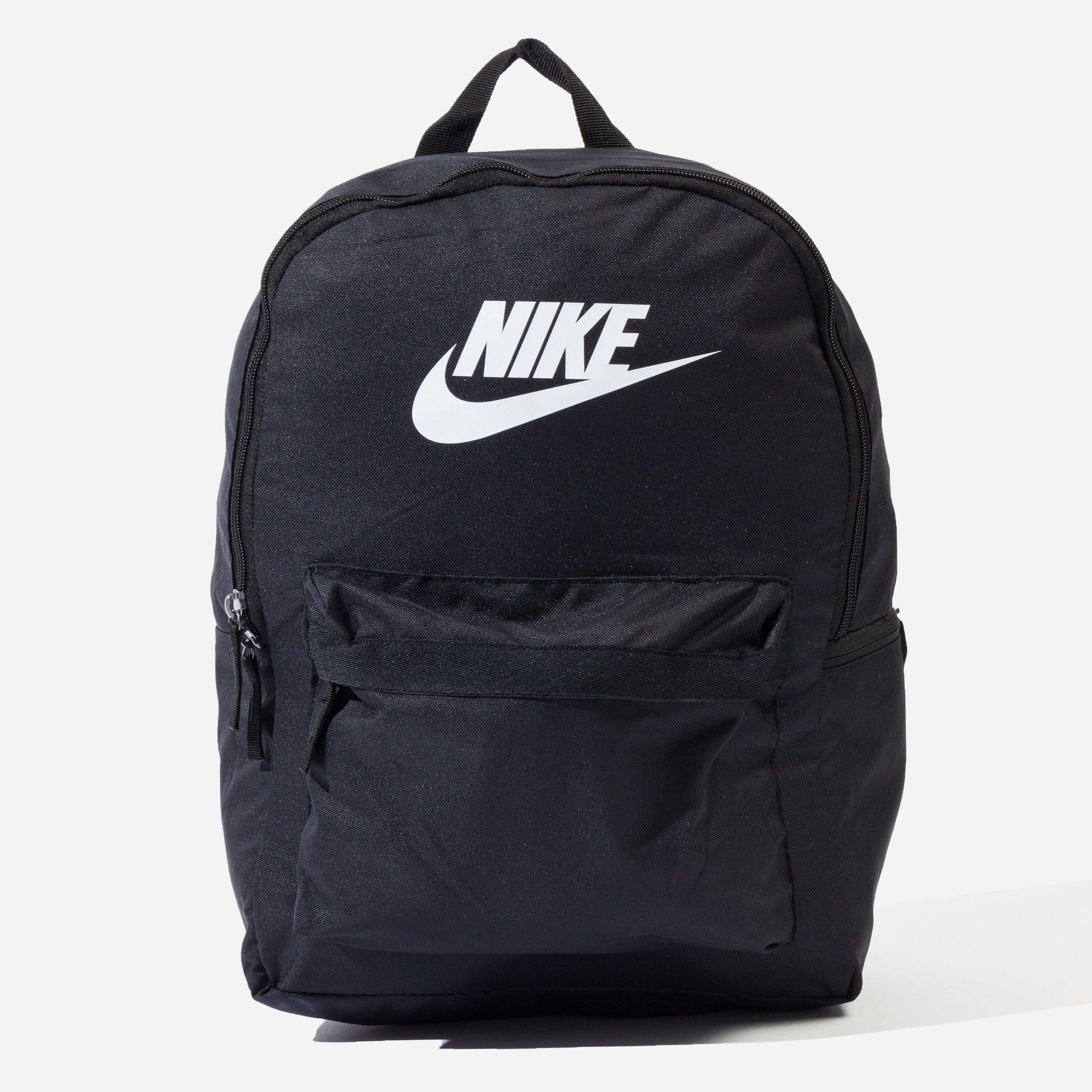 nike backpack white and black