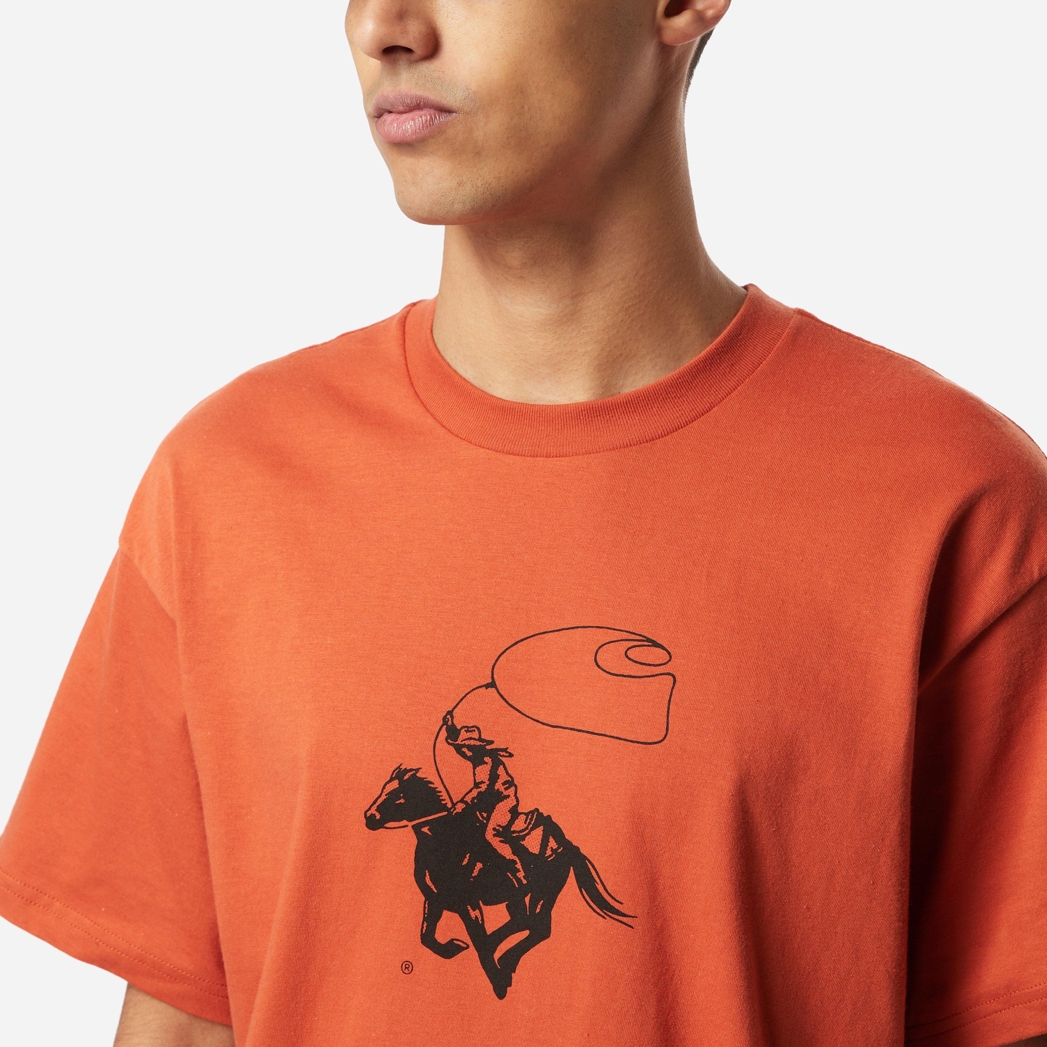 Carhartt WIP Lasso T-shirt in Orange for Men | Lyst