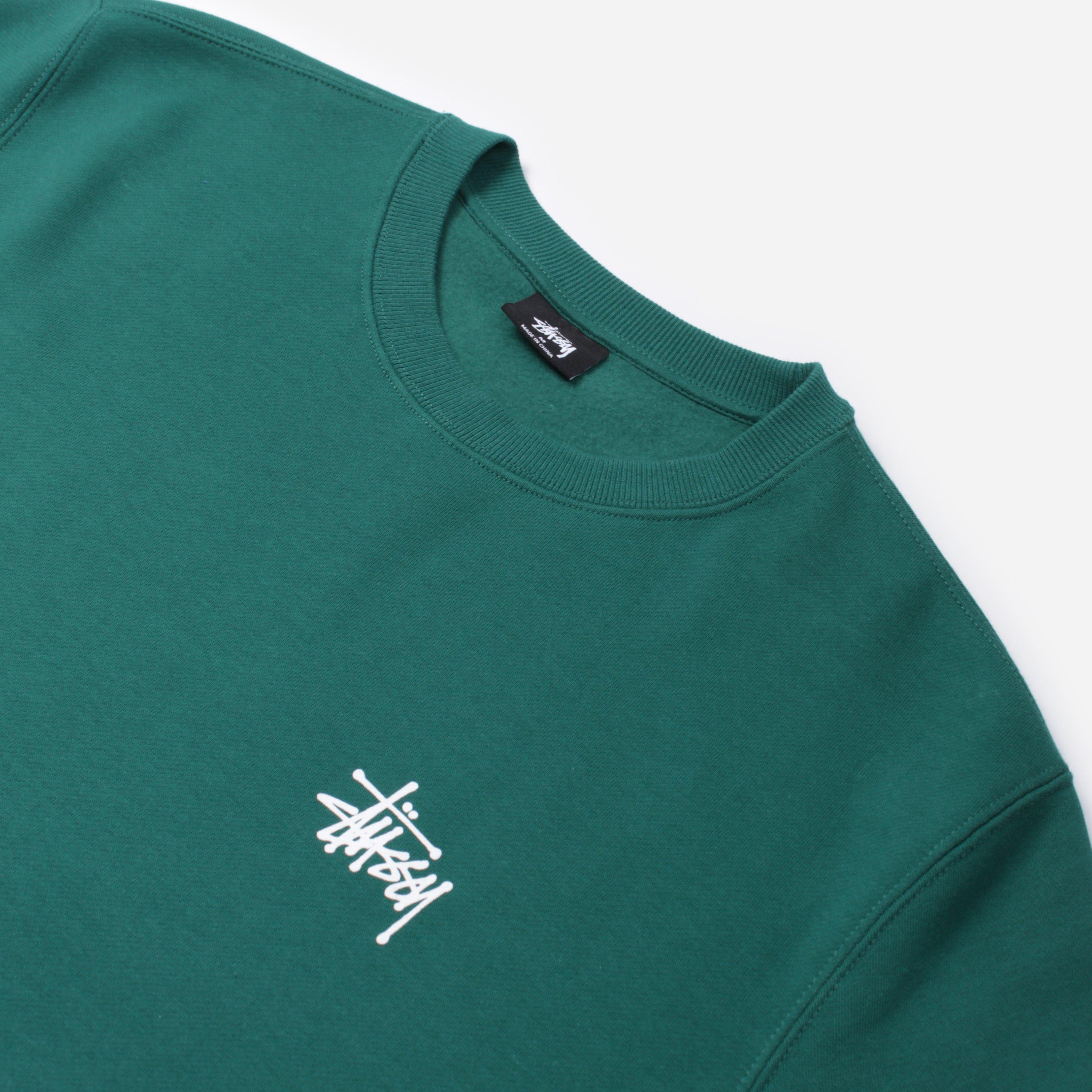 stussy crewneck green