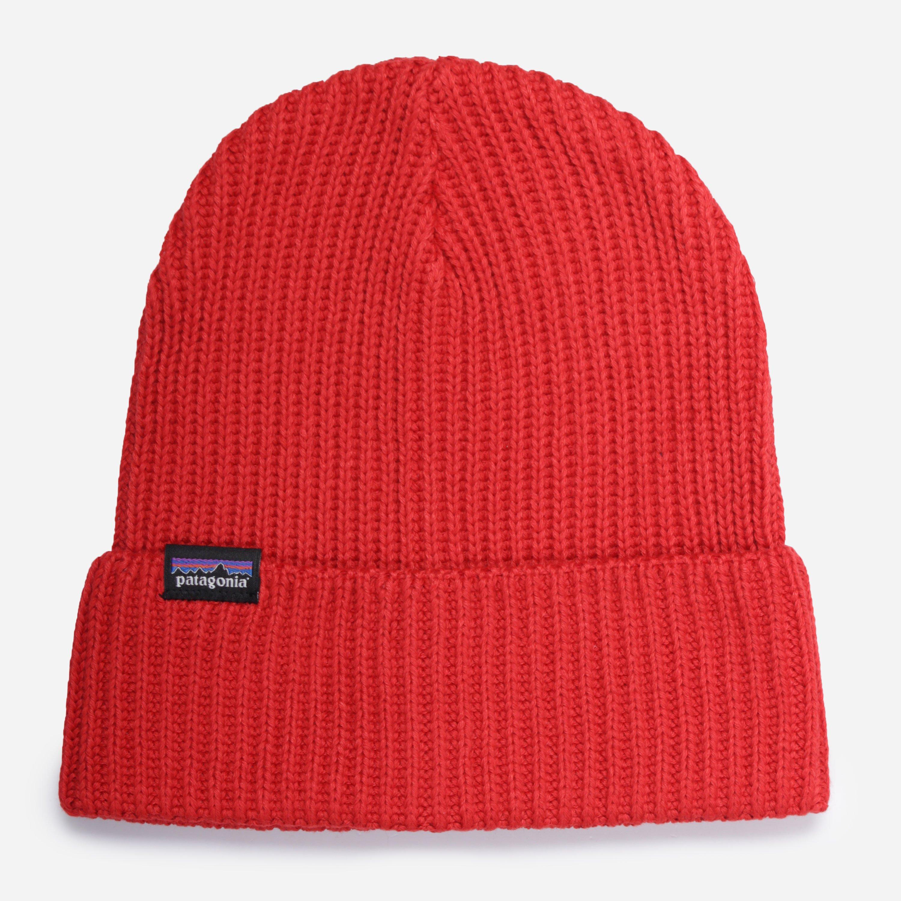patagonia red beanie