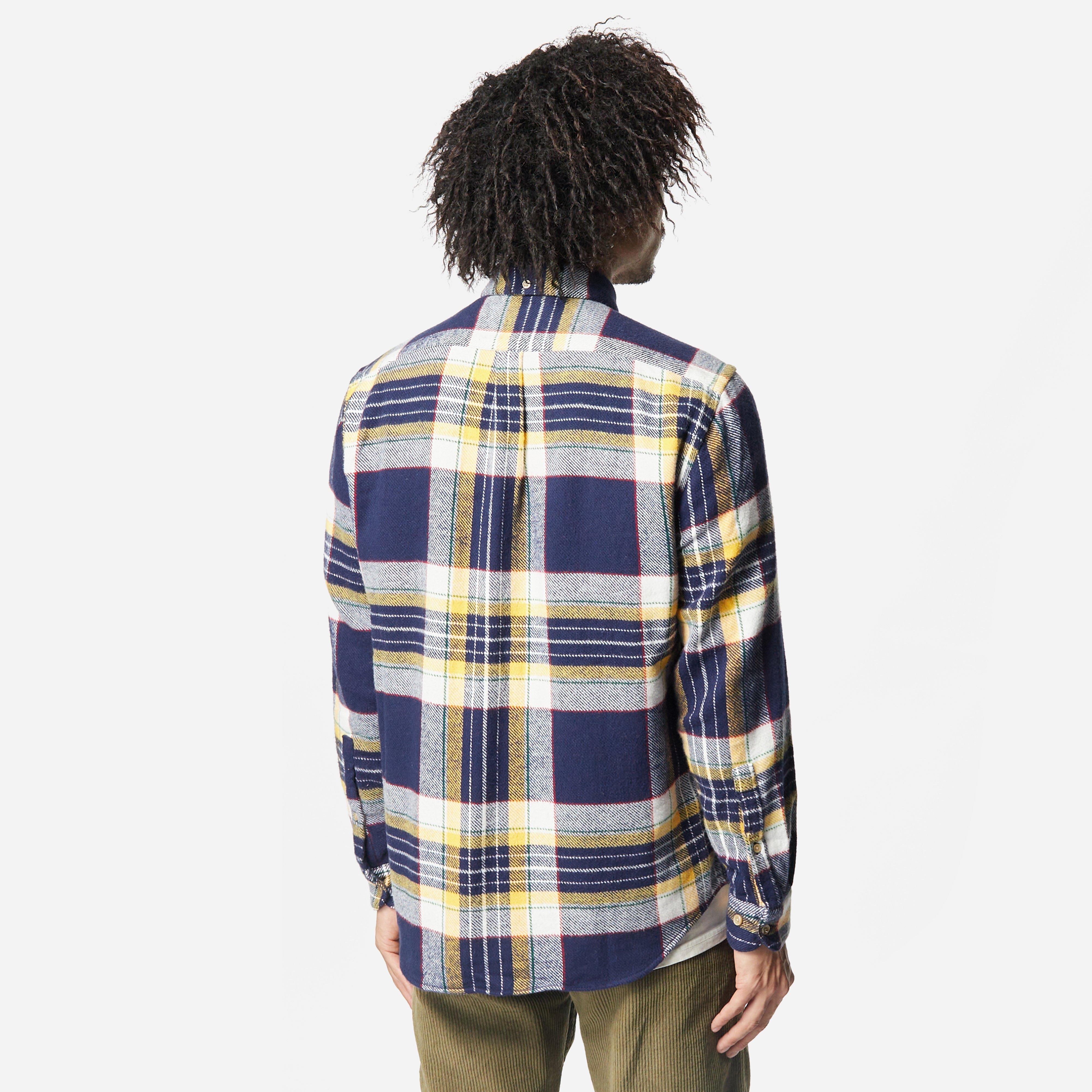 Portuguese Flannel Button Down Check Shirt in Blue for Men | Lyst