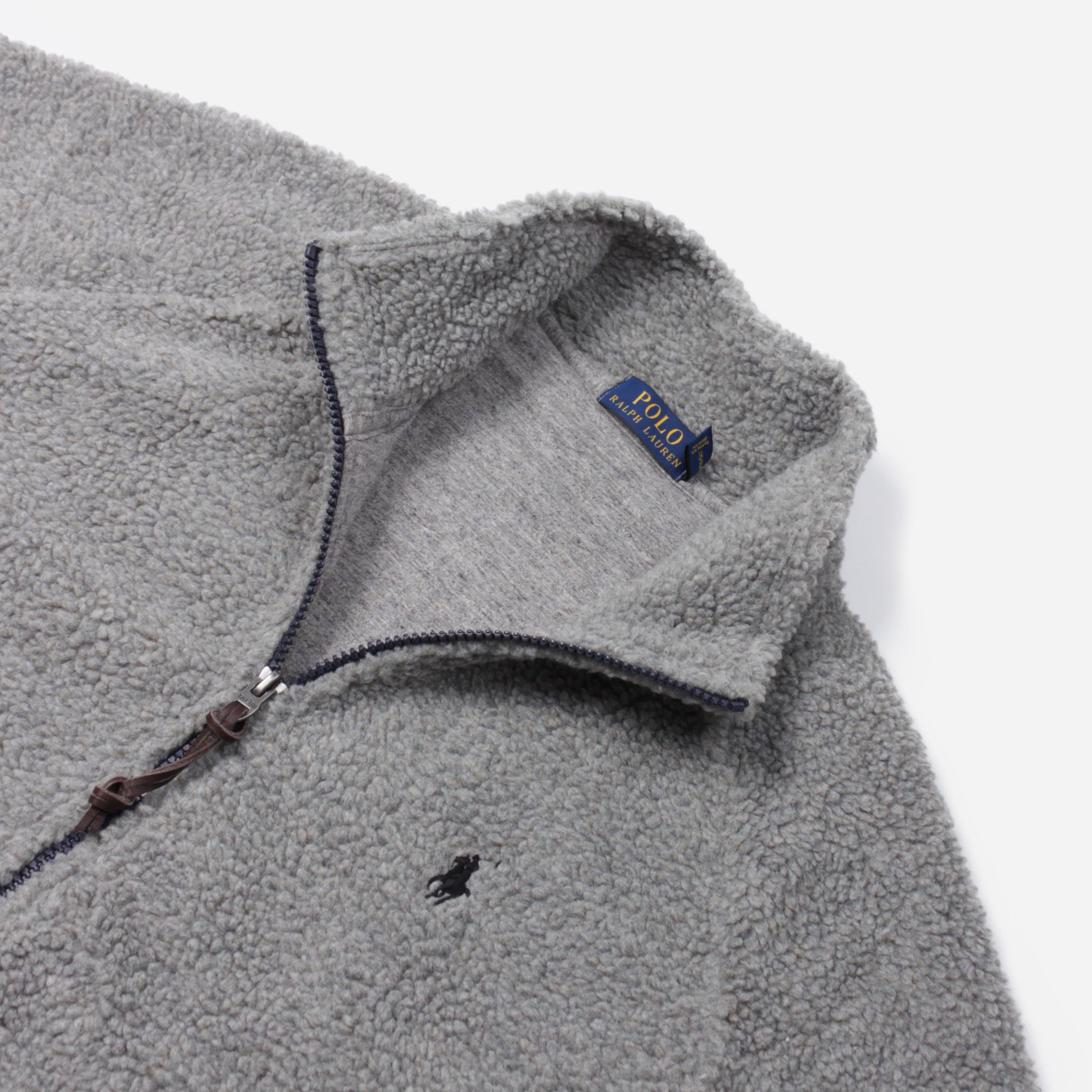 Polo Ralph Lauren Sherpa Jacket in Grey (Gray) for Men - Lyst