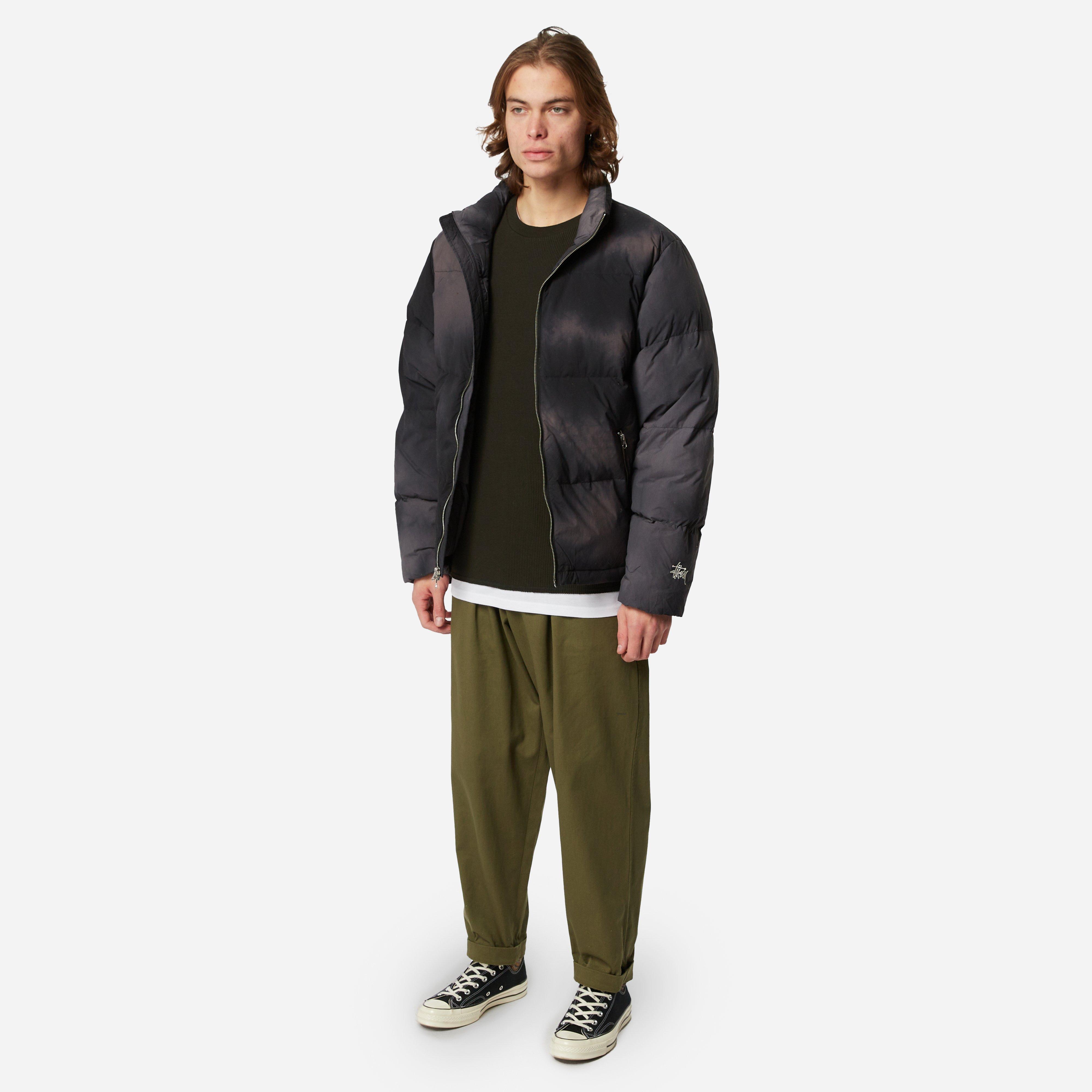 Stussy Recycled Nylon Down Puffer Jacket in Black for Men | Lyst