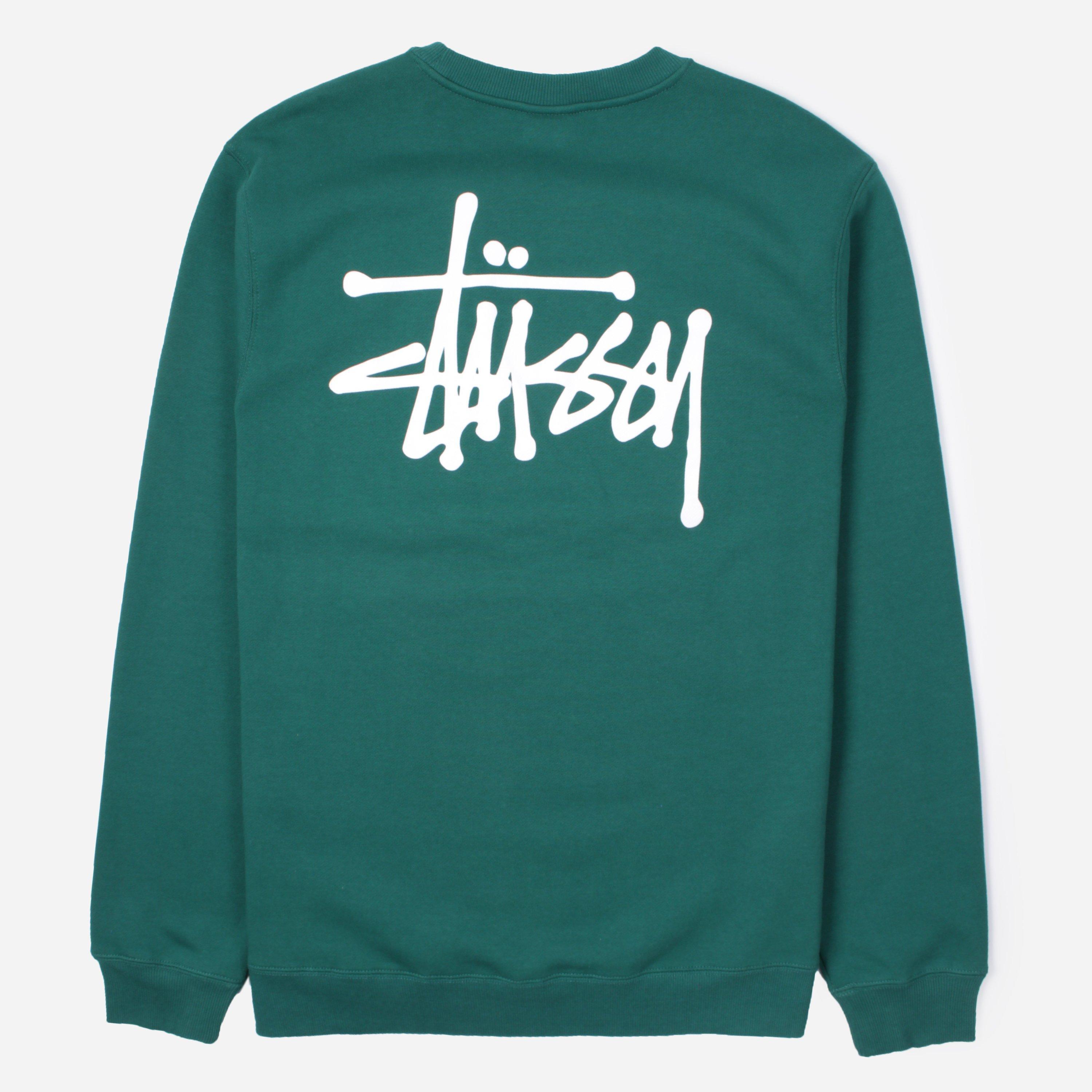Green stussy crewneck Clearance