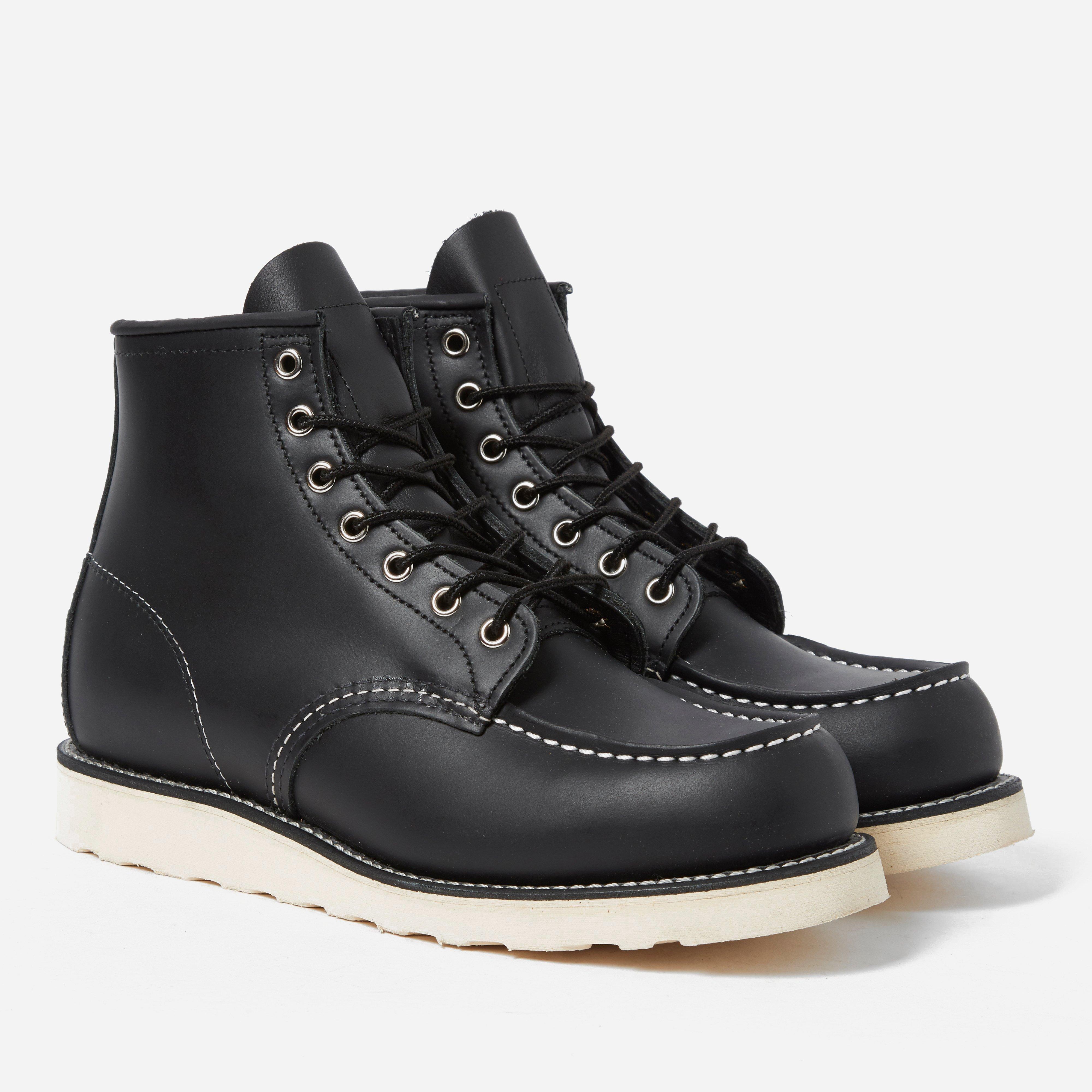 Red Wing 08130 6'' Moc Toe Boot in Black for Men - Lyst