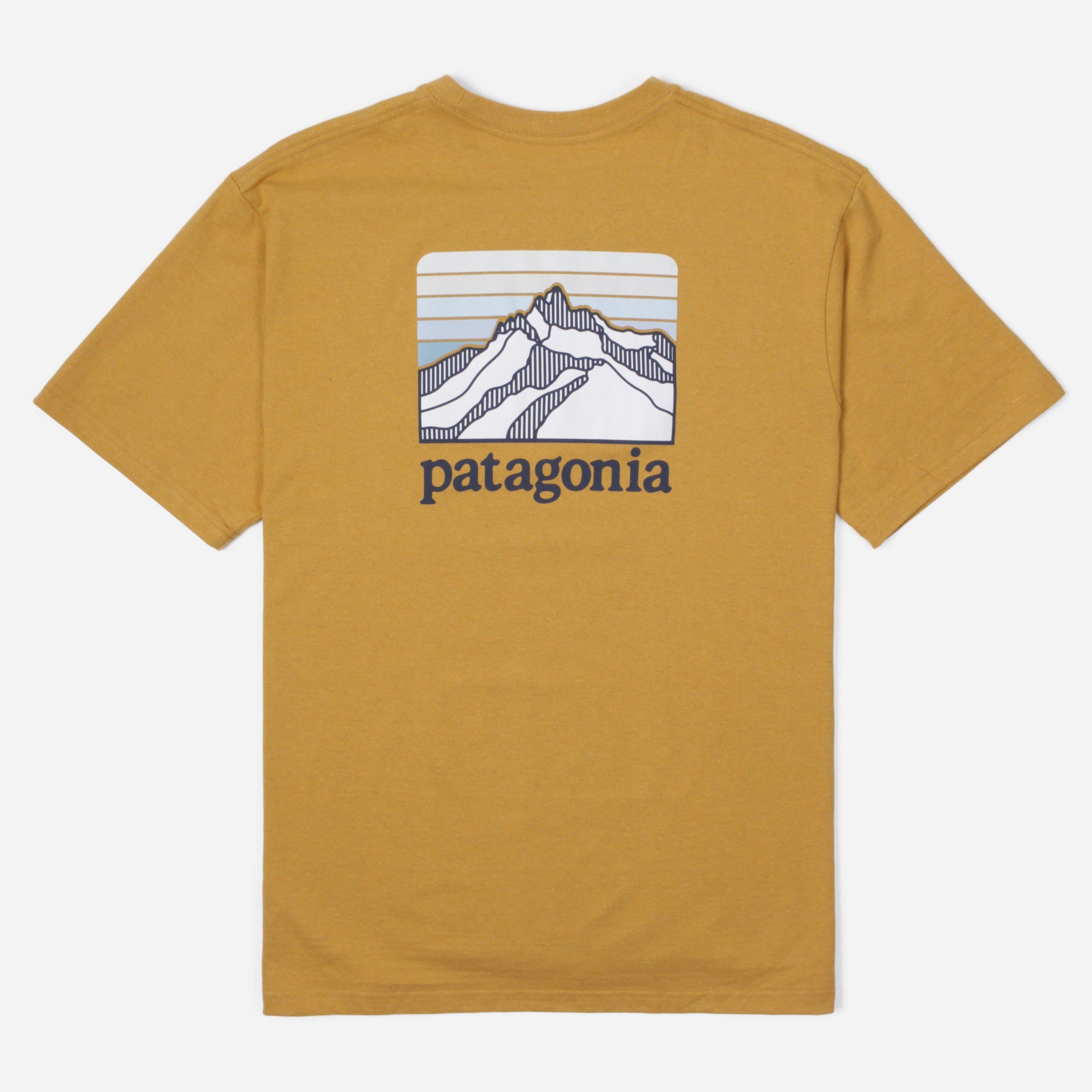 patagonia yellow tshirt