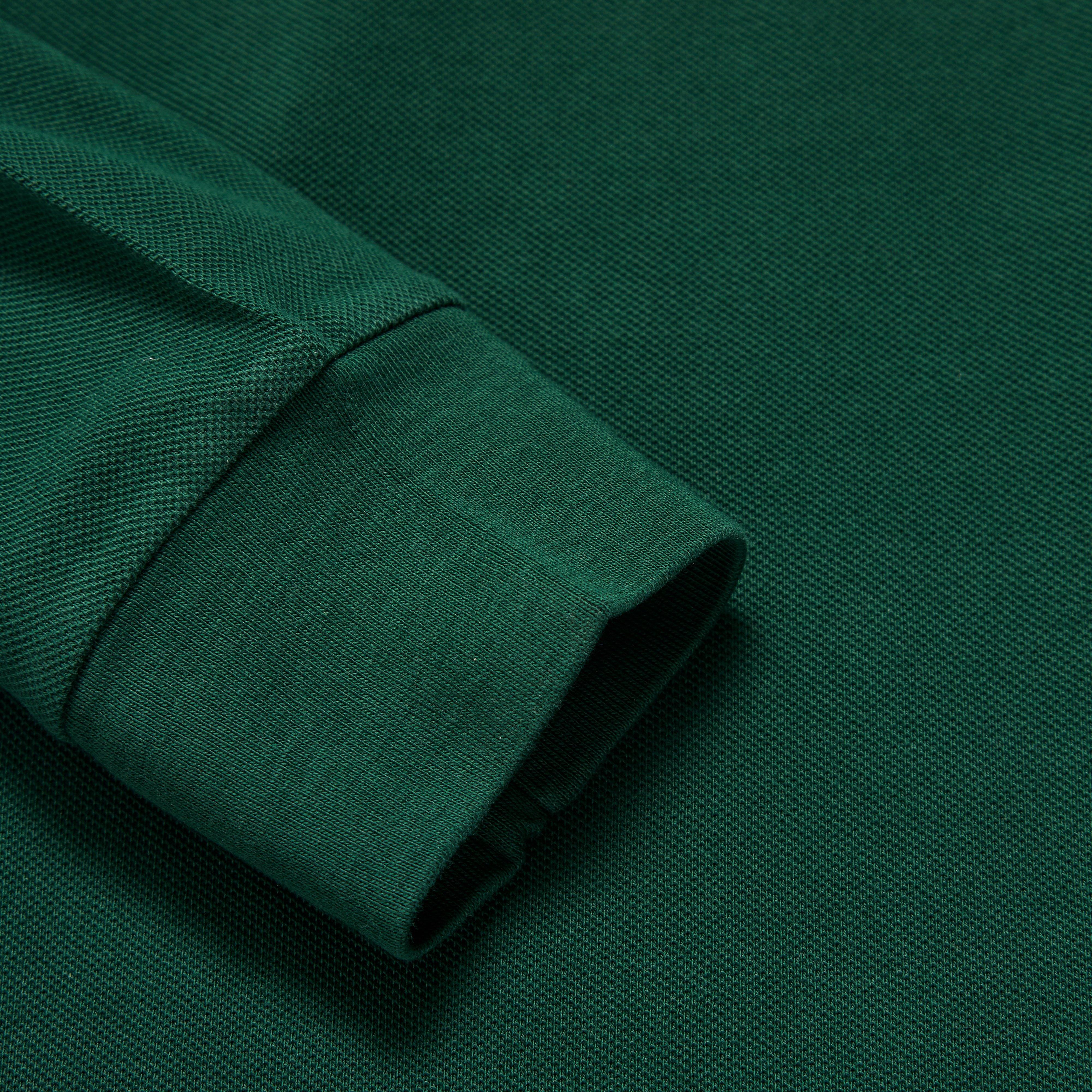 ralph lauren green long sleeve polo