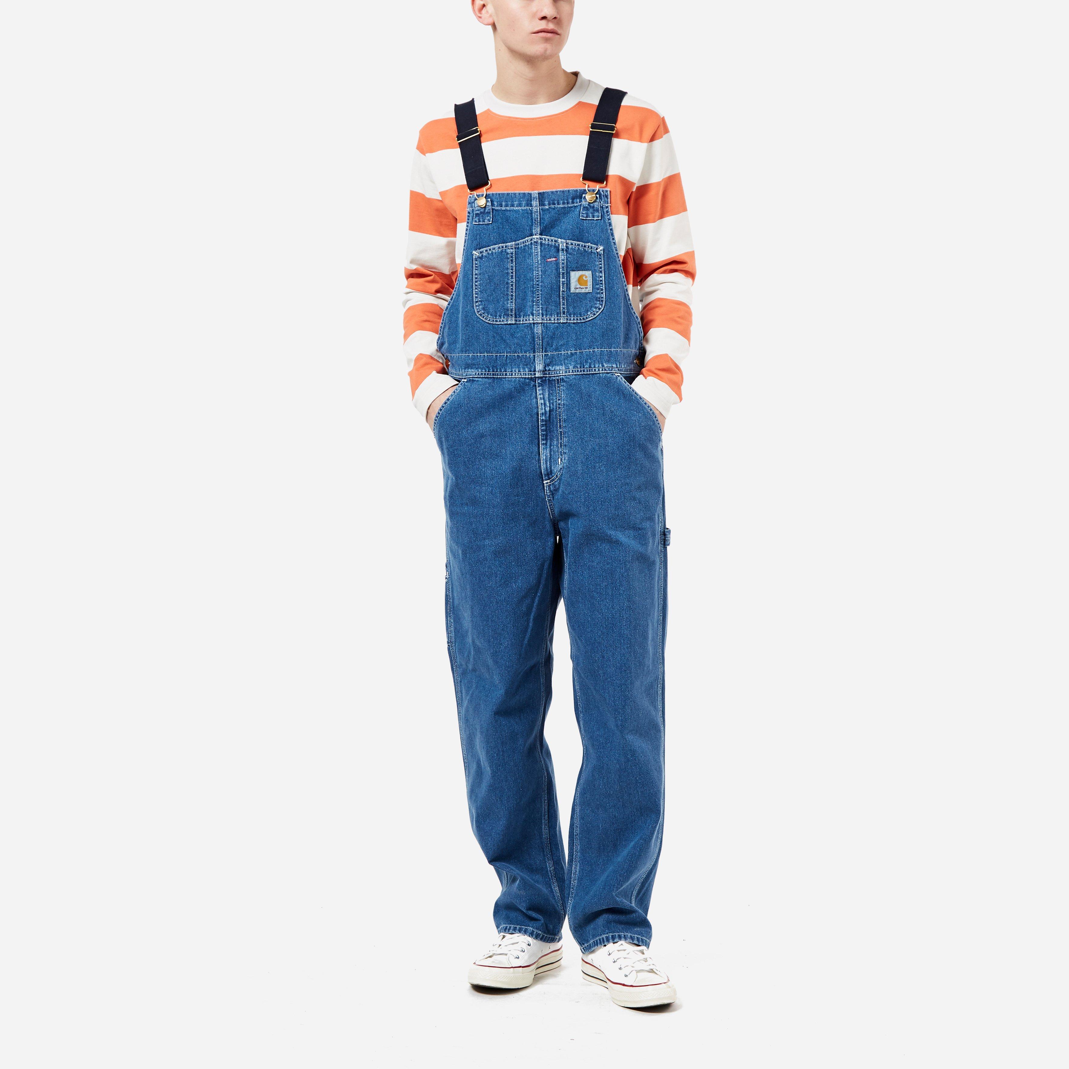 Carhartt WIP Denim Stone Washed Bib Overall in Blue for Men - Lyst