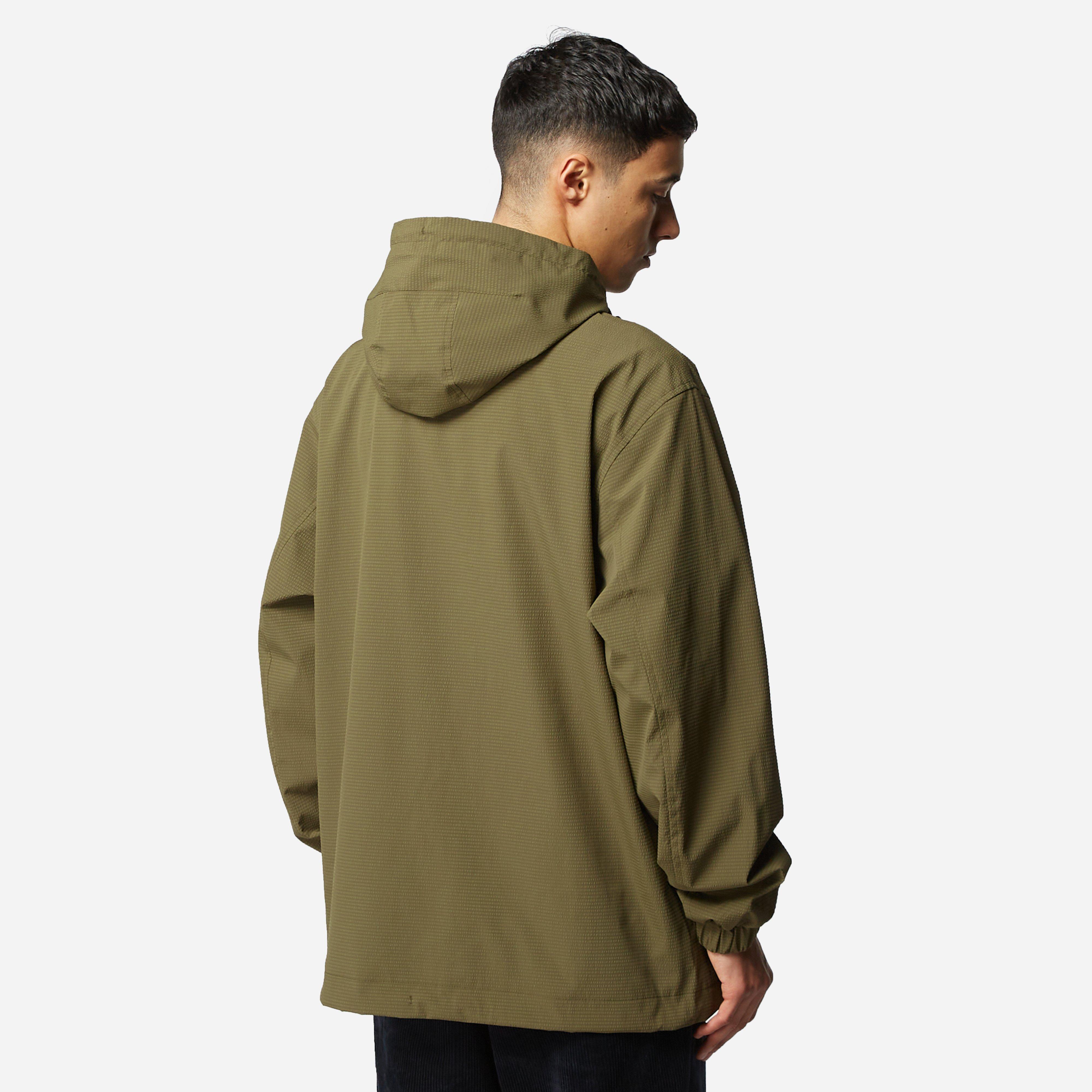 Fred Perry Seersucker 1/2 Zip Jacket in Green for Men | Lyst