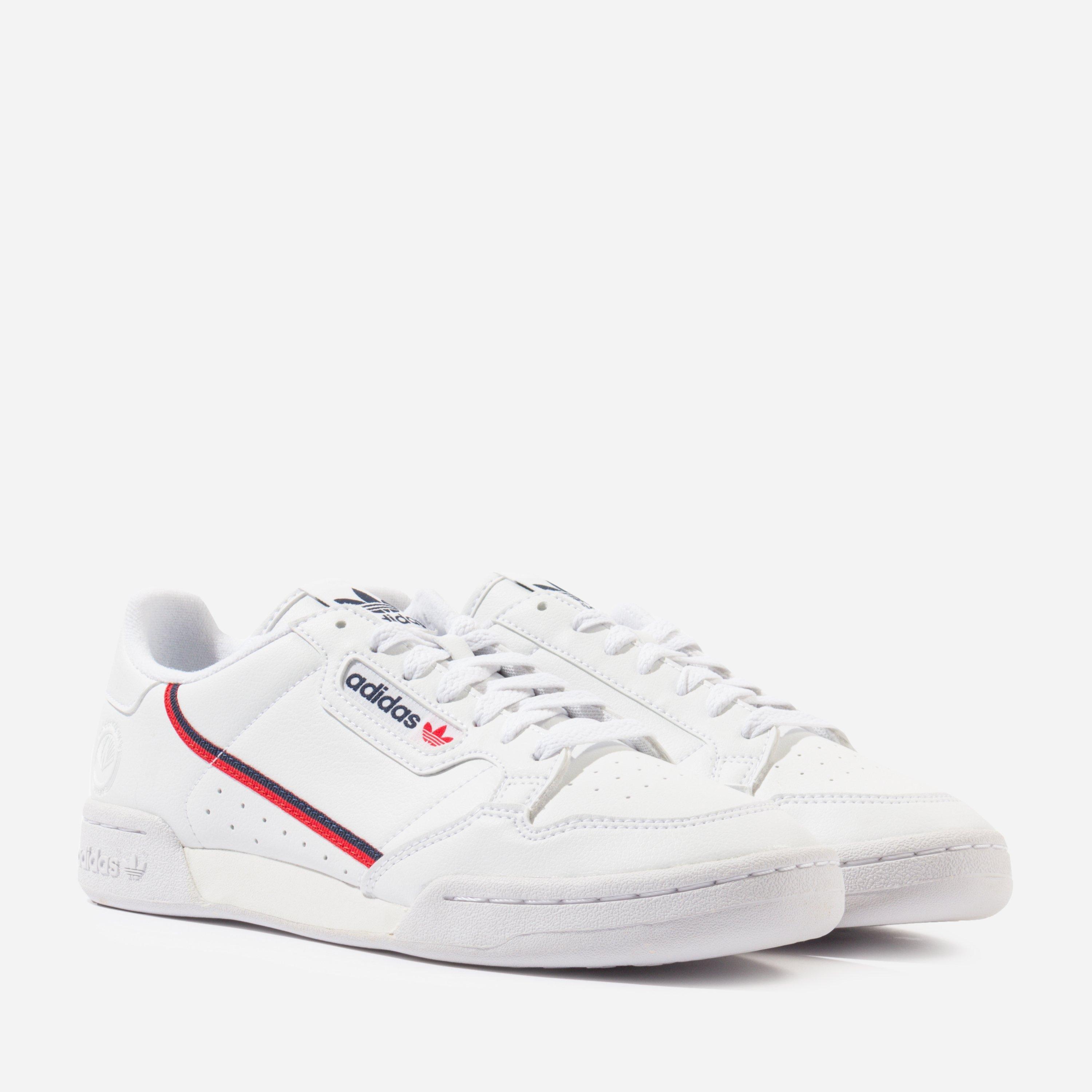 Adidas Continental 80 Vega - Cloud White / Collegiate Navy / Scarlet •  stickabush.com