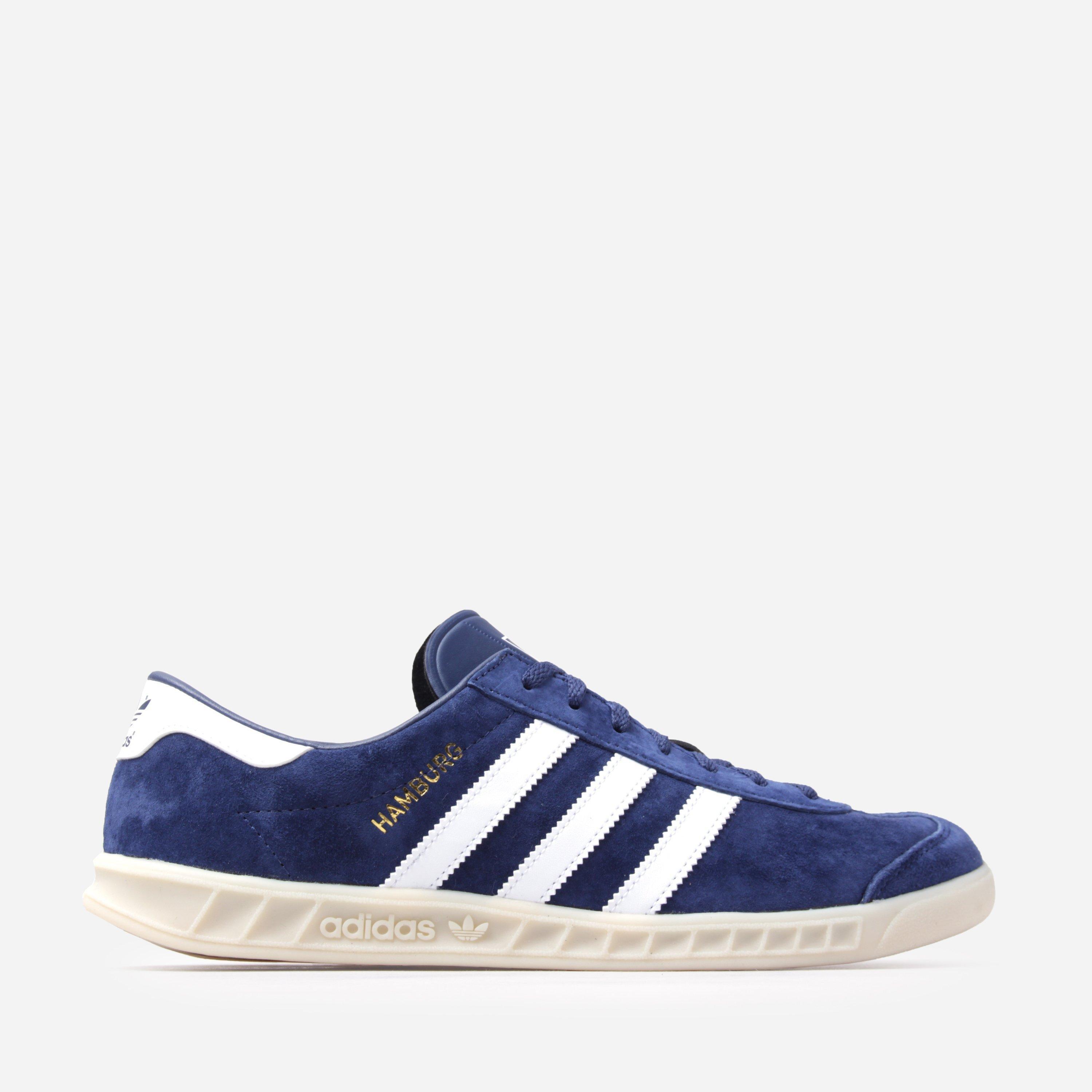 adidas Originals Leather Hamburg City Series in Blue/White (Blue) for ...