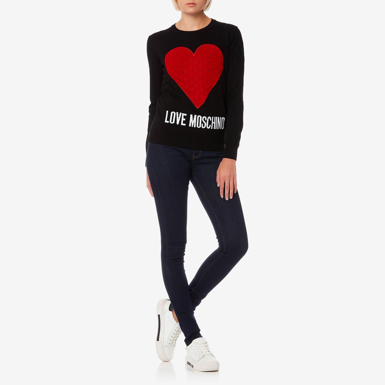 love moschino heart sweatshirt