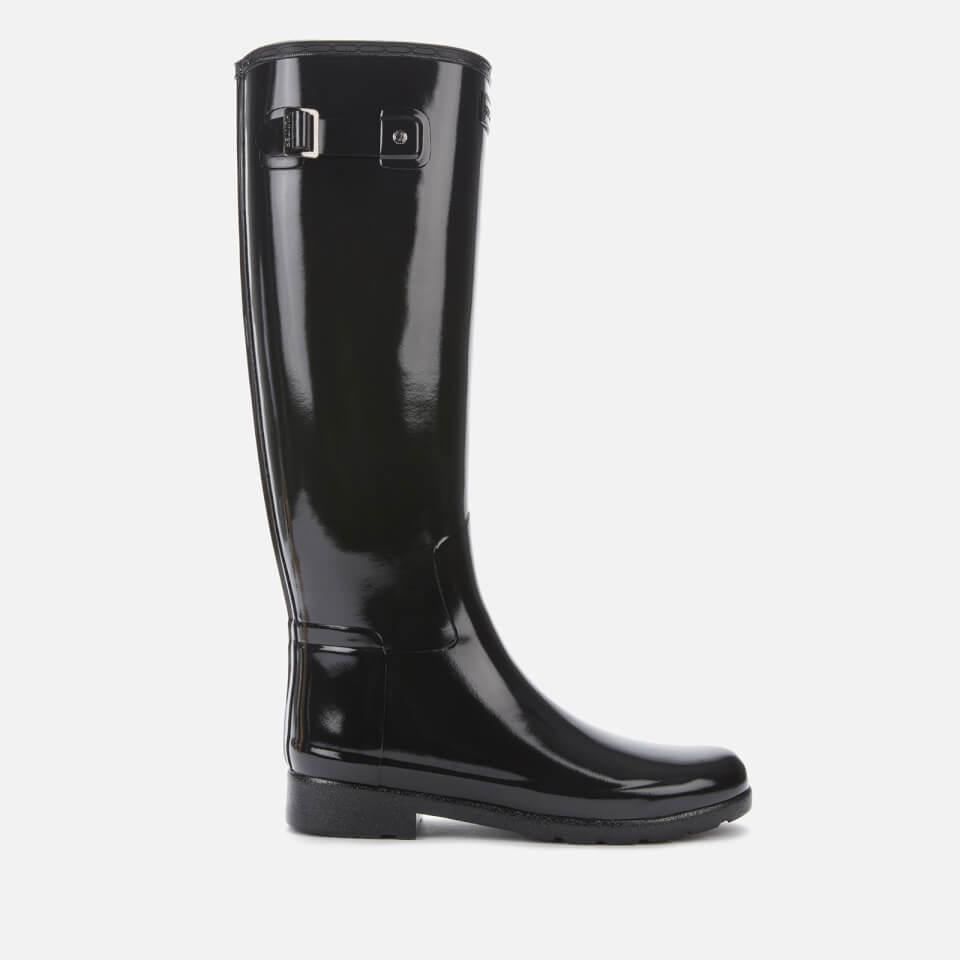 HUNTER Original Refined Gloss Tall Wellies in Black Lyst Canada