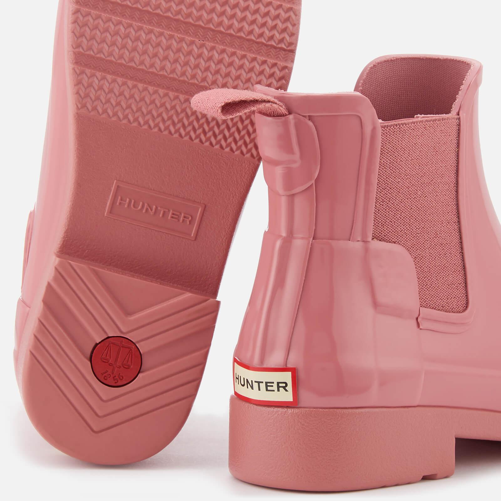 hunter pink chelsea boots